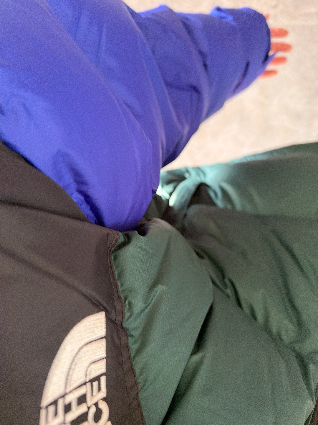 custom review-The North Face Пуховик Мужской Синий Зеленый