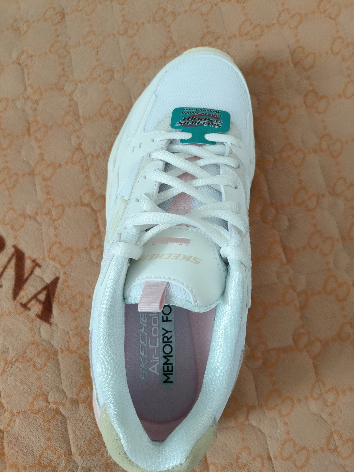 custom review-Skechers Stamina V2 визуально увеличивает рост Низкий топ Толстая подошва Кроссовки Женские Белые