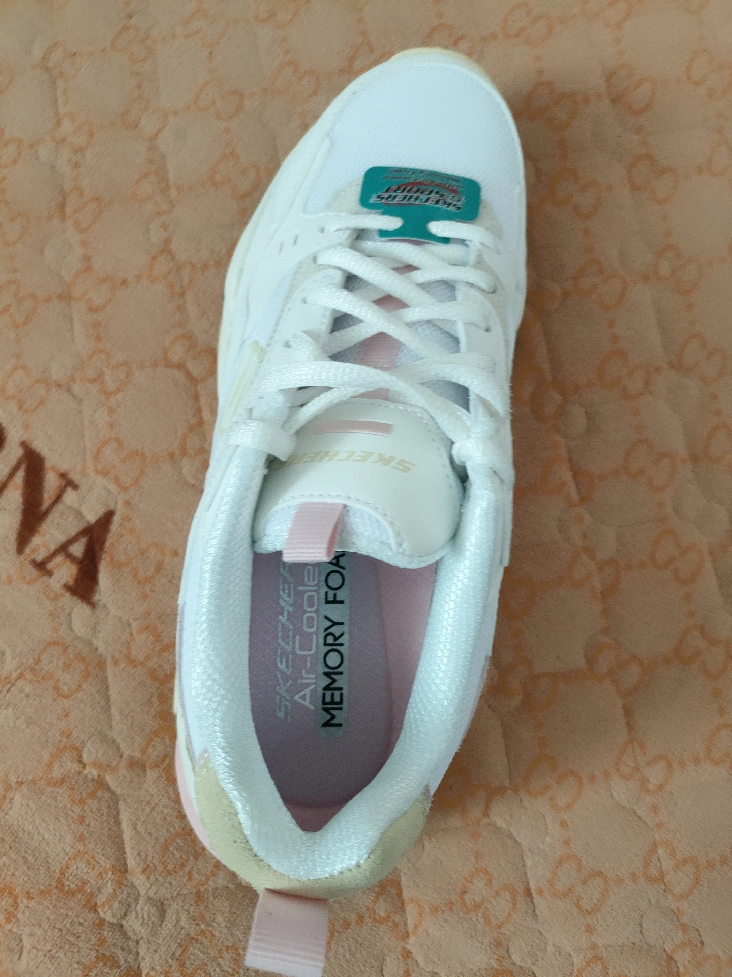 custom review-Skechers Stamina V2 визуально увеличивает рост Низкий топ Толстая подошва Кроссовки Женские Белые