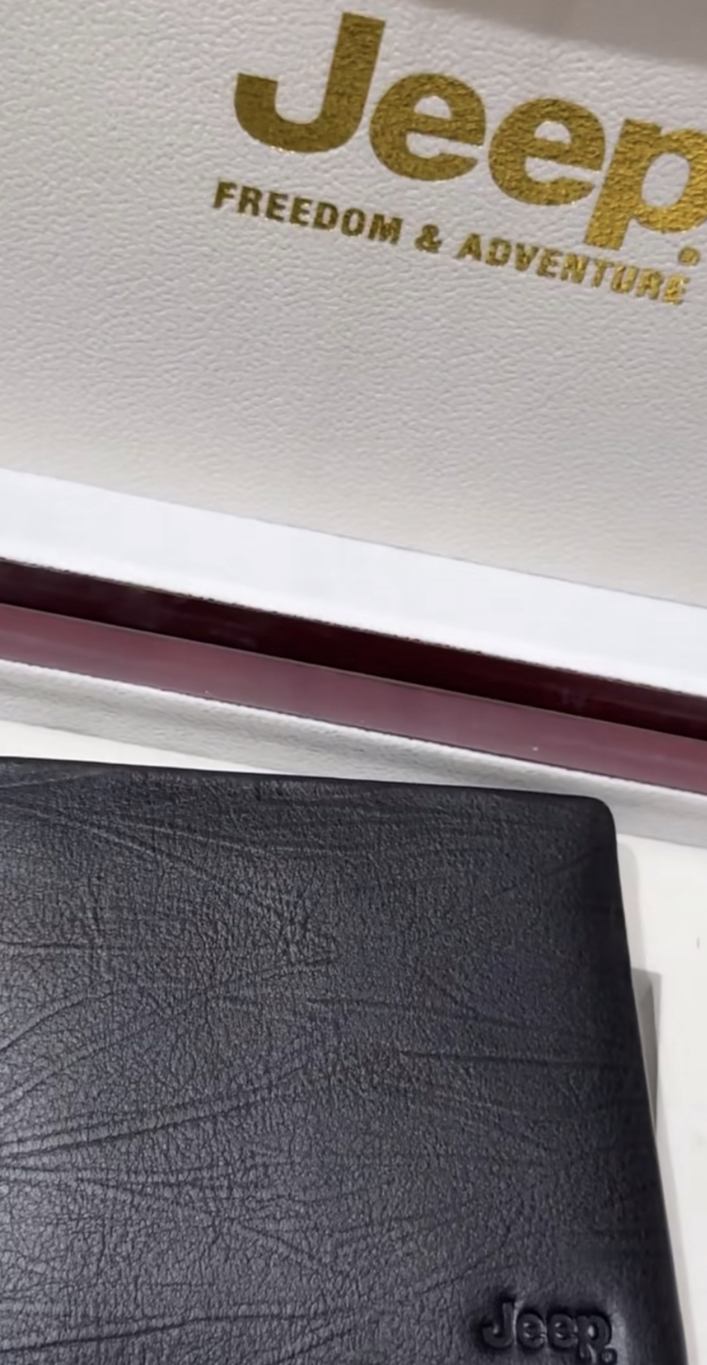 custom review-Jeep Натуральная кожа мягкая коровья кожа кошелек для монет мужской черный