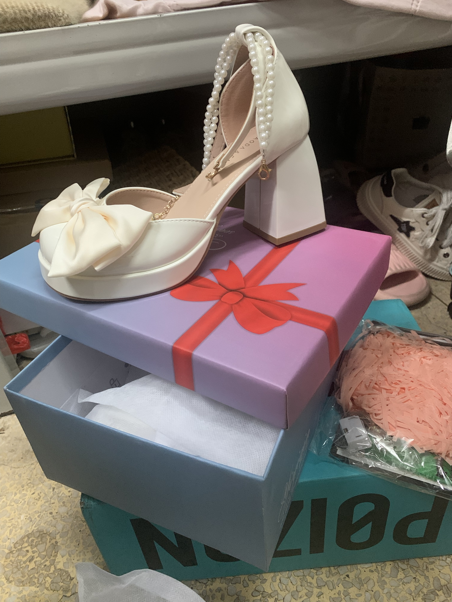 custom review-YIYIQIN Грубый каблук Туфли Мэри Джейн 7 см Женские