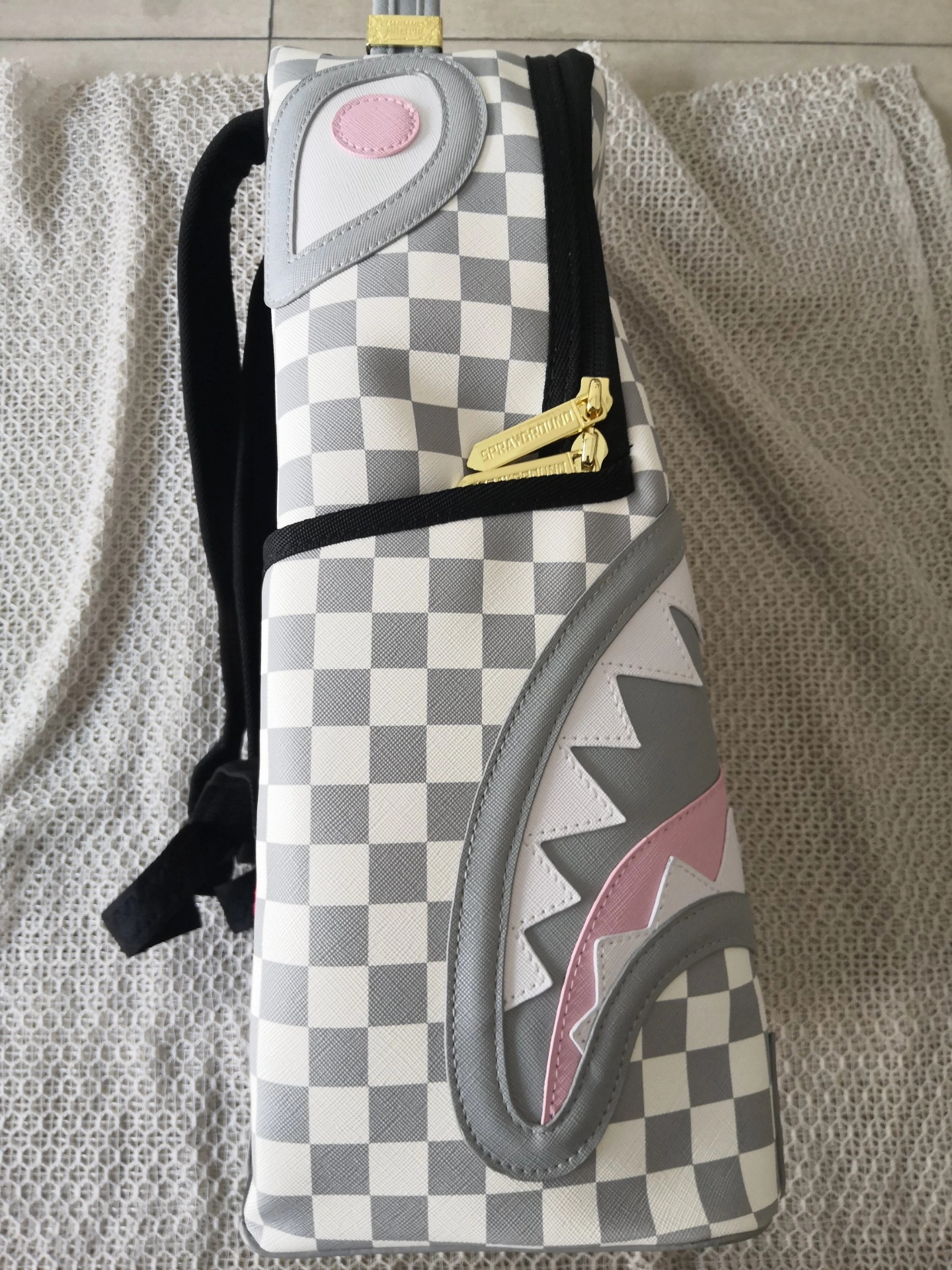 custom review-SPRAYGROUND ПВХ Рюкзак Стандартный Унисекс Серый Белый