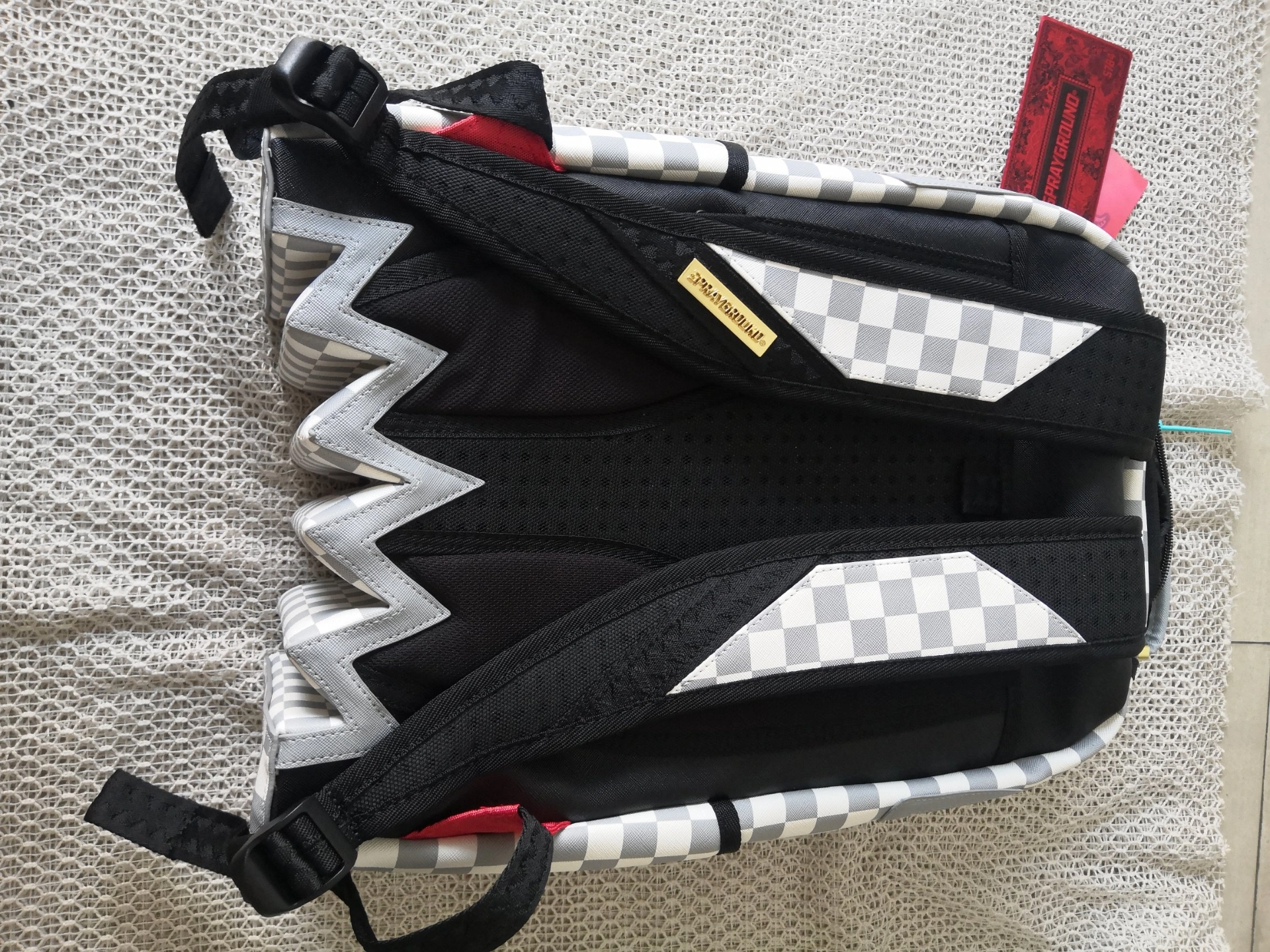 custom review-SPRAYGROUND ПВХ Рюкзак Стандартный Унисекс Серый Белый