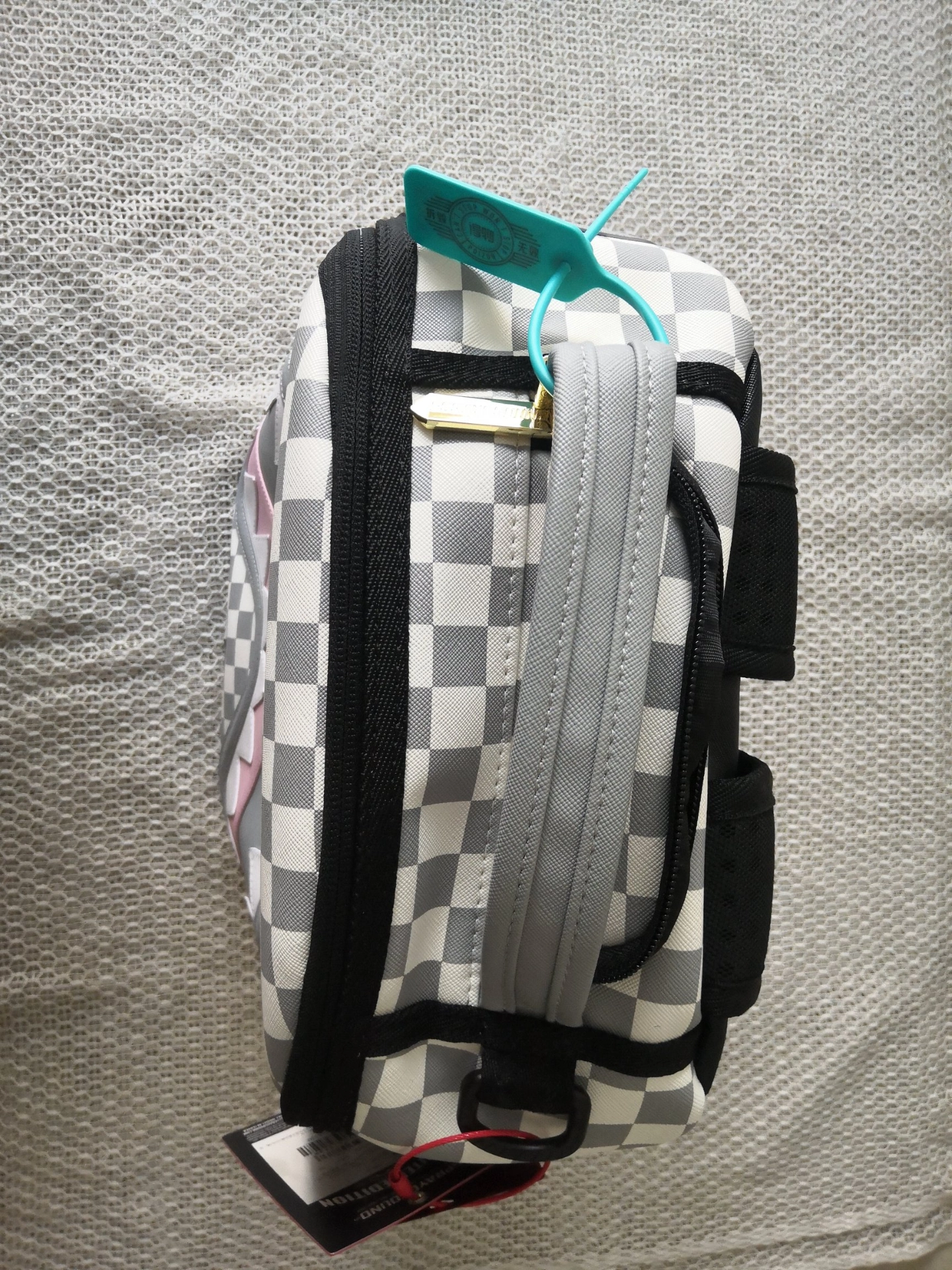 custom review-SPRAYGROUND ПВХ Рюкзак Стандартный Унисекс Серый Белый