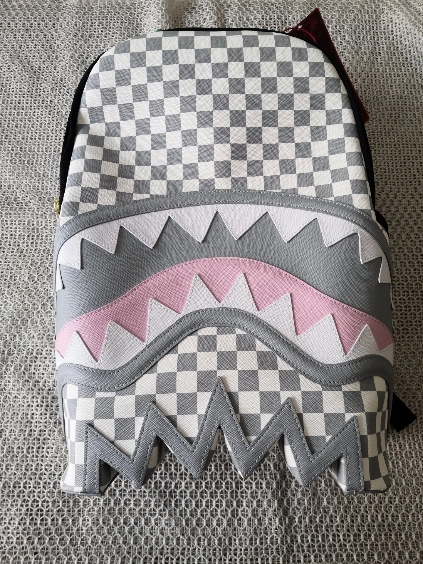 custom review-SPRAYGROUND ПВХ Рюкзак Стандартный Унисекс Серый Белый