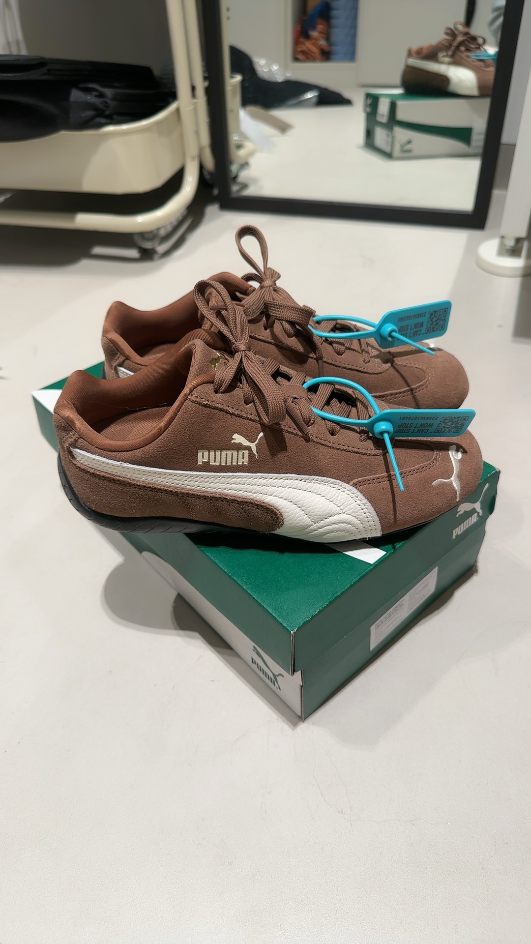 custom review-PUMA Speedcat Collection Устойчивый к истиранию Низкий Топ Повседневная Обувь Унисекс Темно-Коричневый