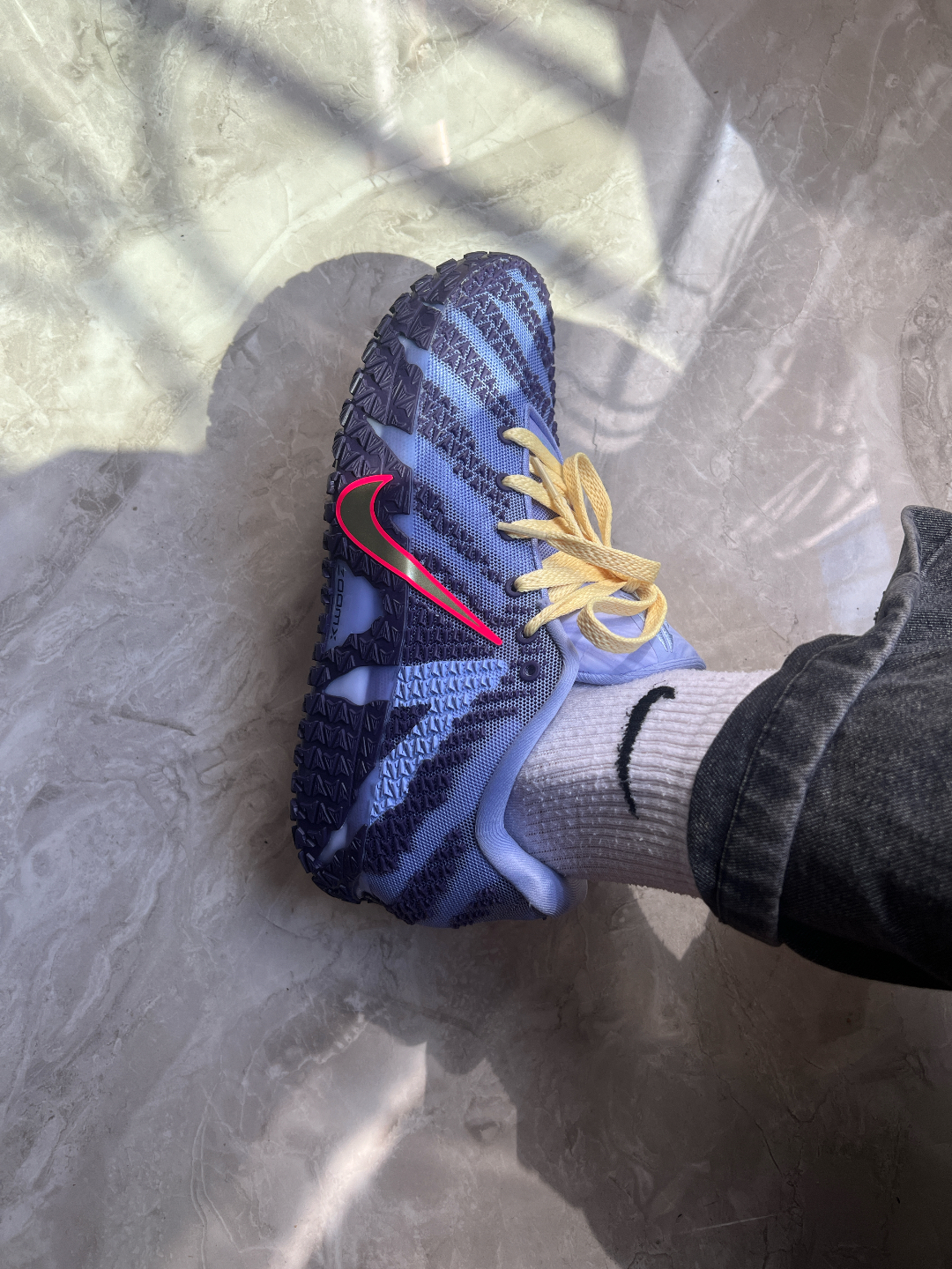 custom review-Nike Ja Morant 3 Дышащие Поддерживающие и Легкие Баскетбольные Кроссовки Унисекс Синий Желтый