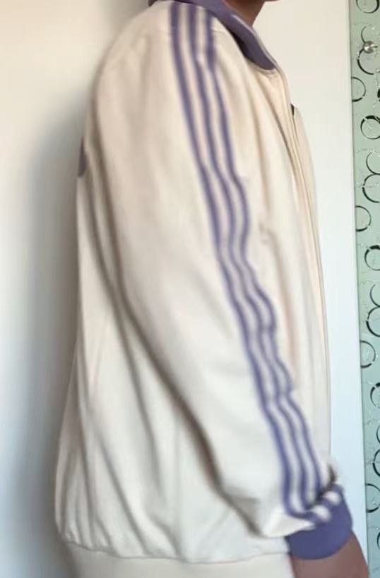 custom review-Adidas Originals REAL MADRID TRACKTOP FW24 Куртка Мужская Чудо Белый Магия Светло-Фиолетовый