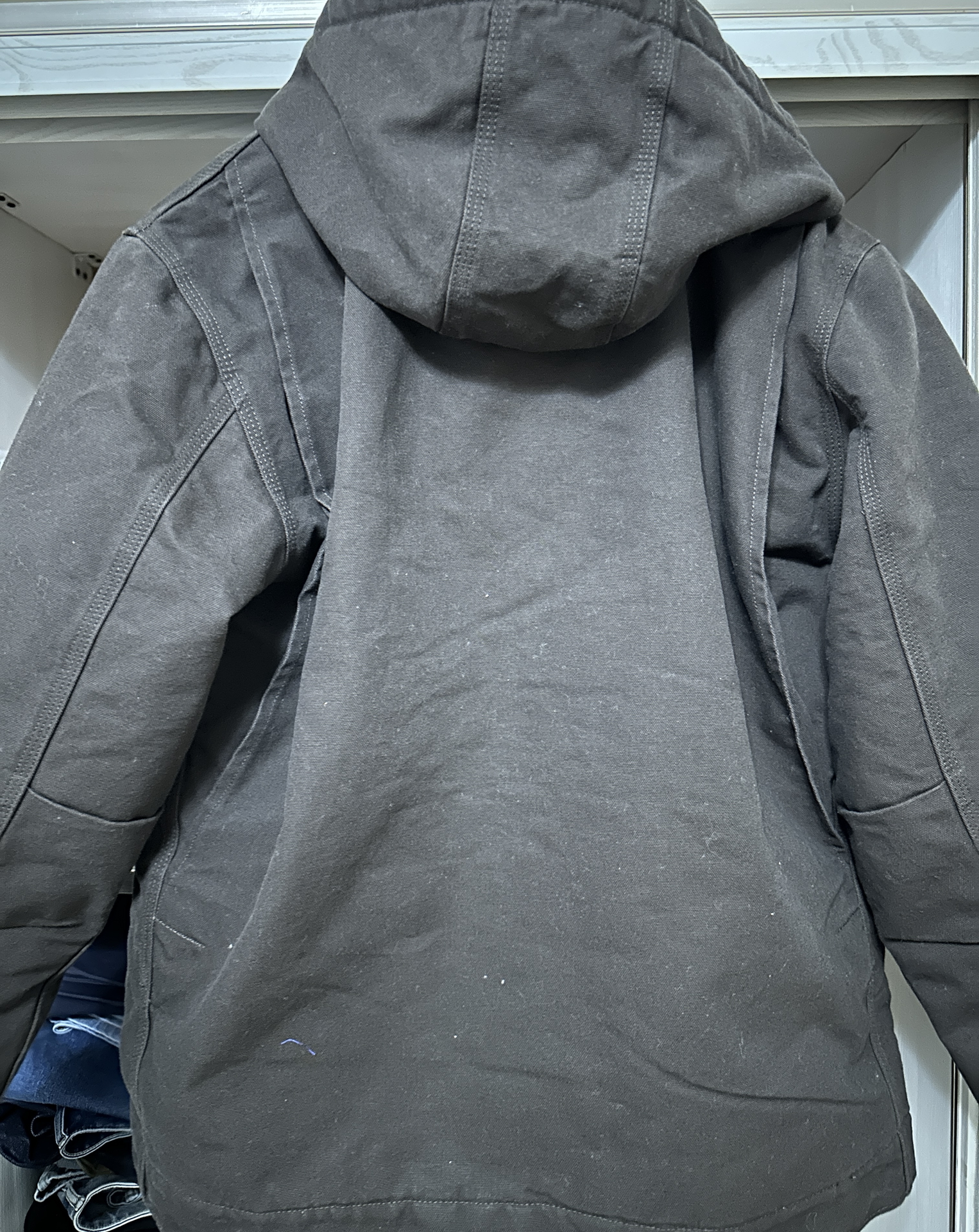 custom review-Carhartt 104392 J141 Улучшенный промытый утка с подкладкой из шерпы Sierra куртка уровень 3 устойчивая к холоду свободный крой мужской