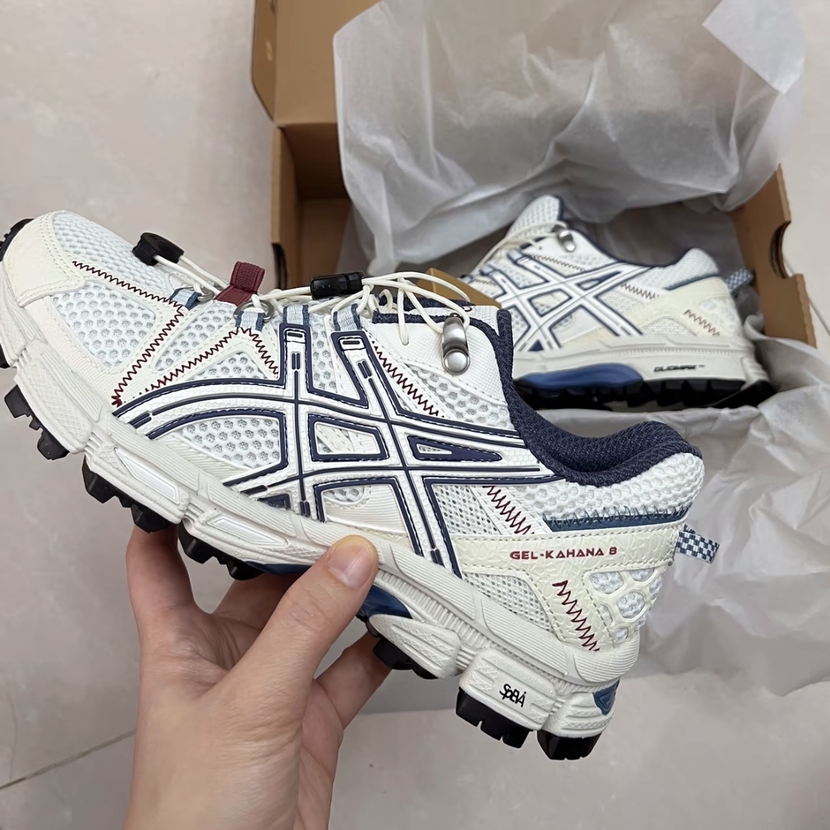 custom review-Asics Gel Kahana 8 FL Low Топ Беговые кроссовки Мужские Белые