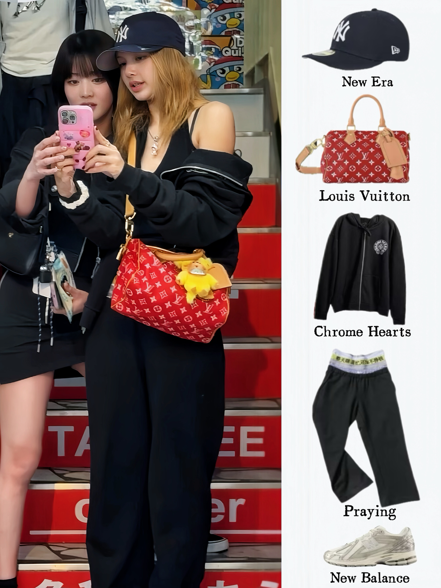 网友日本街头偶遇lisa?私服look❗️咱就是说