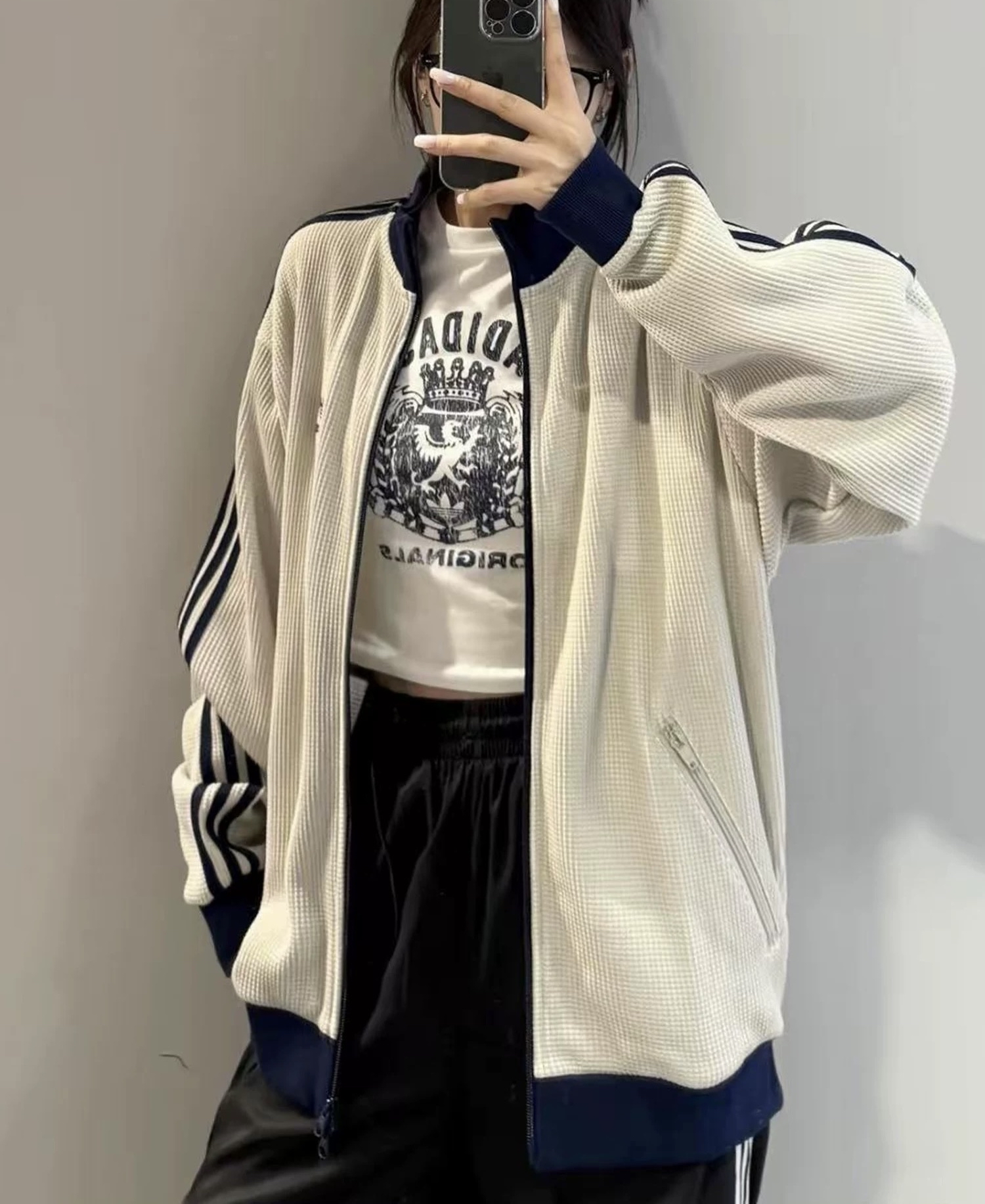 custom review-Adidas Originals TRACK TOP KNIT Куртка Мужская