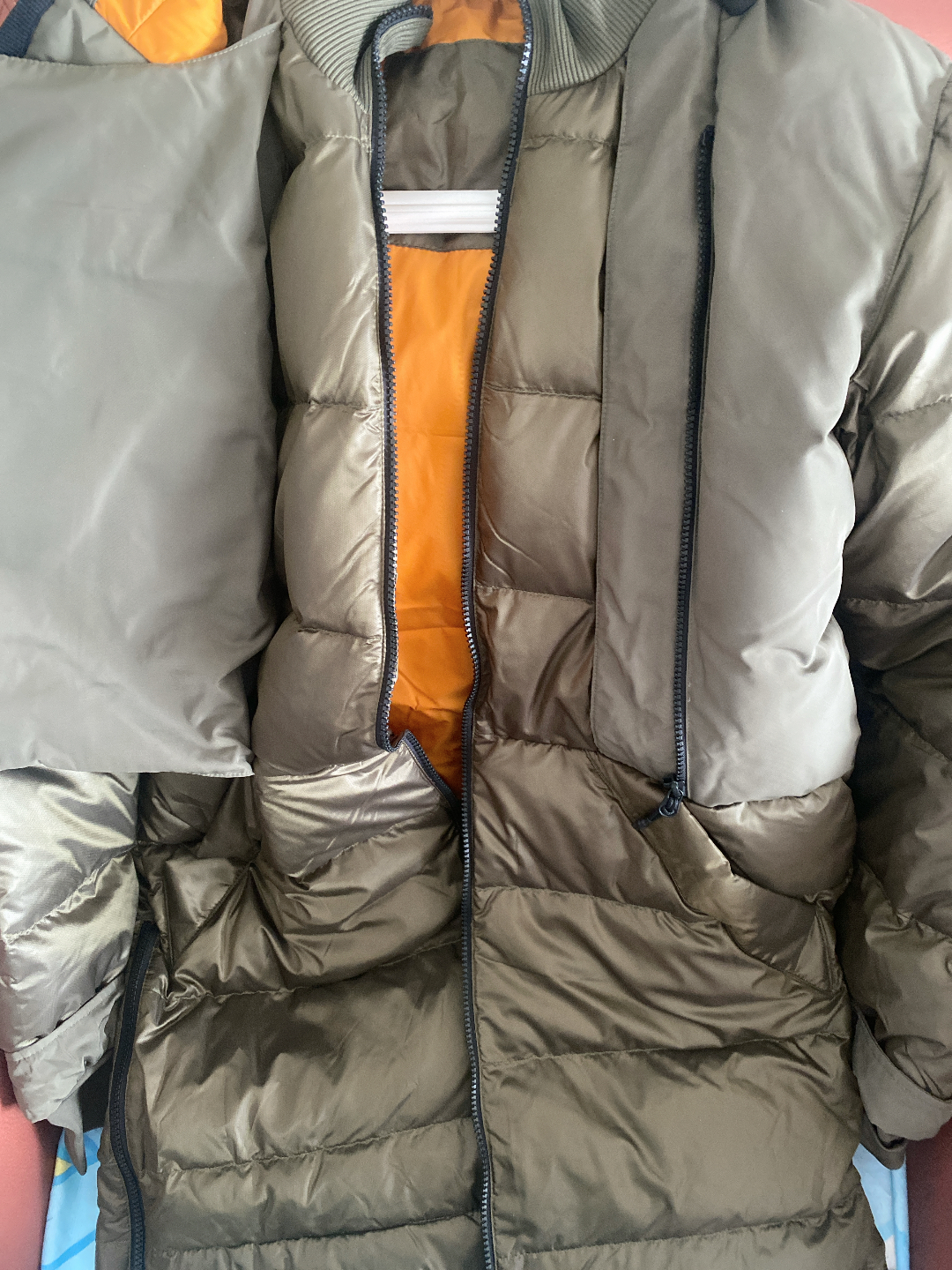 custom review-Reebok Мужской пуховик армейского зеленого цвета