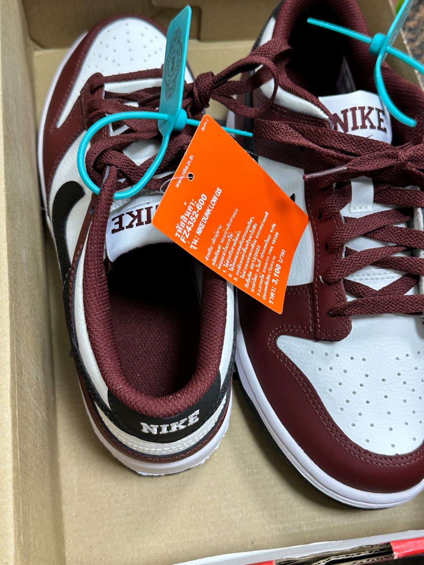 custom review-Nike Dunk Slip-Resistant Shock Absorbers Низкие Детские Скейтбординги Красный Белый Черный