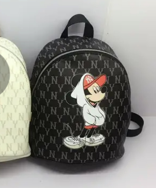 custom review-MLB Disney Коллаборация Полиэстер Рюкзак Мини Женский Черный
