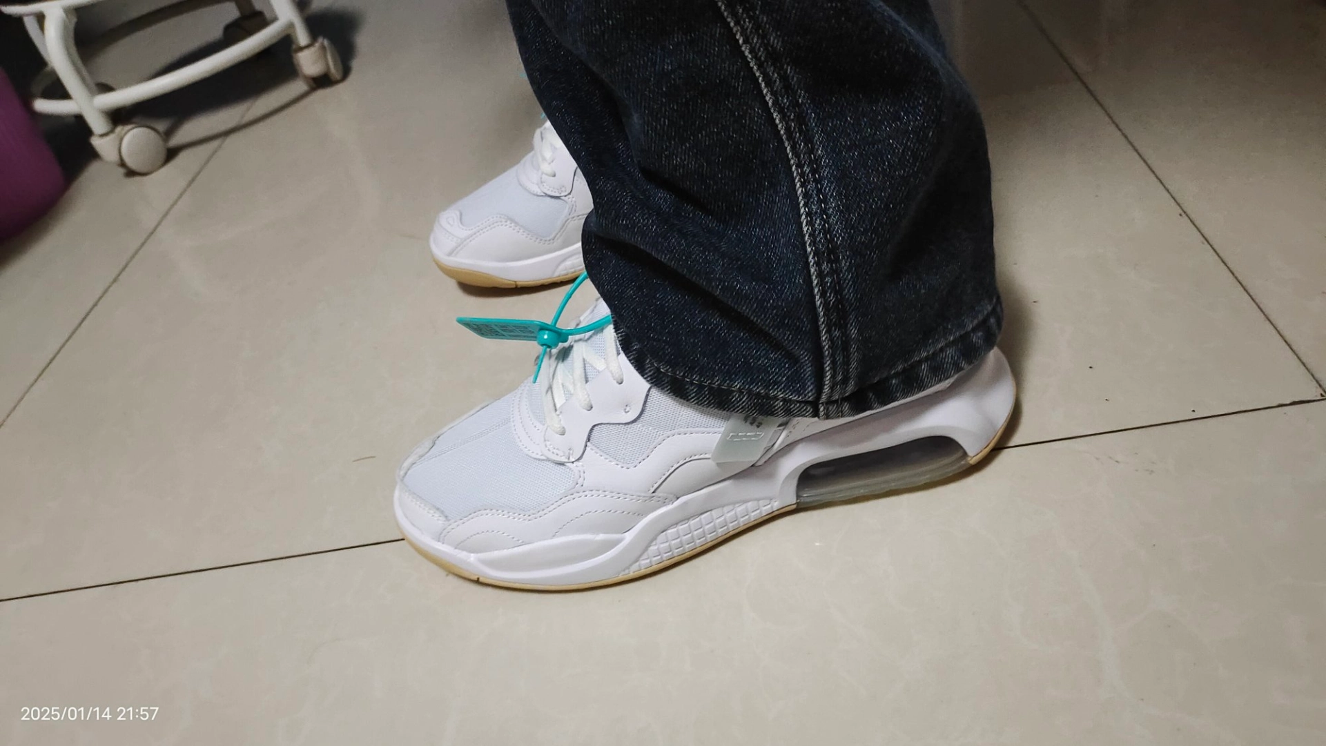 custom review-Джордан MA2 Slip-resistant Abrasion-resistant Low-top Air cushion Беговые кроссовки Мужские Белый Синий