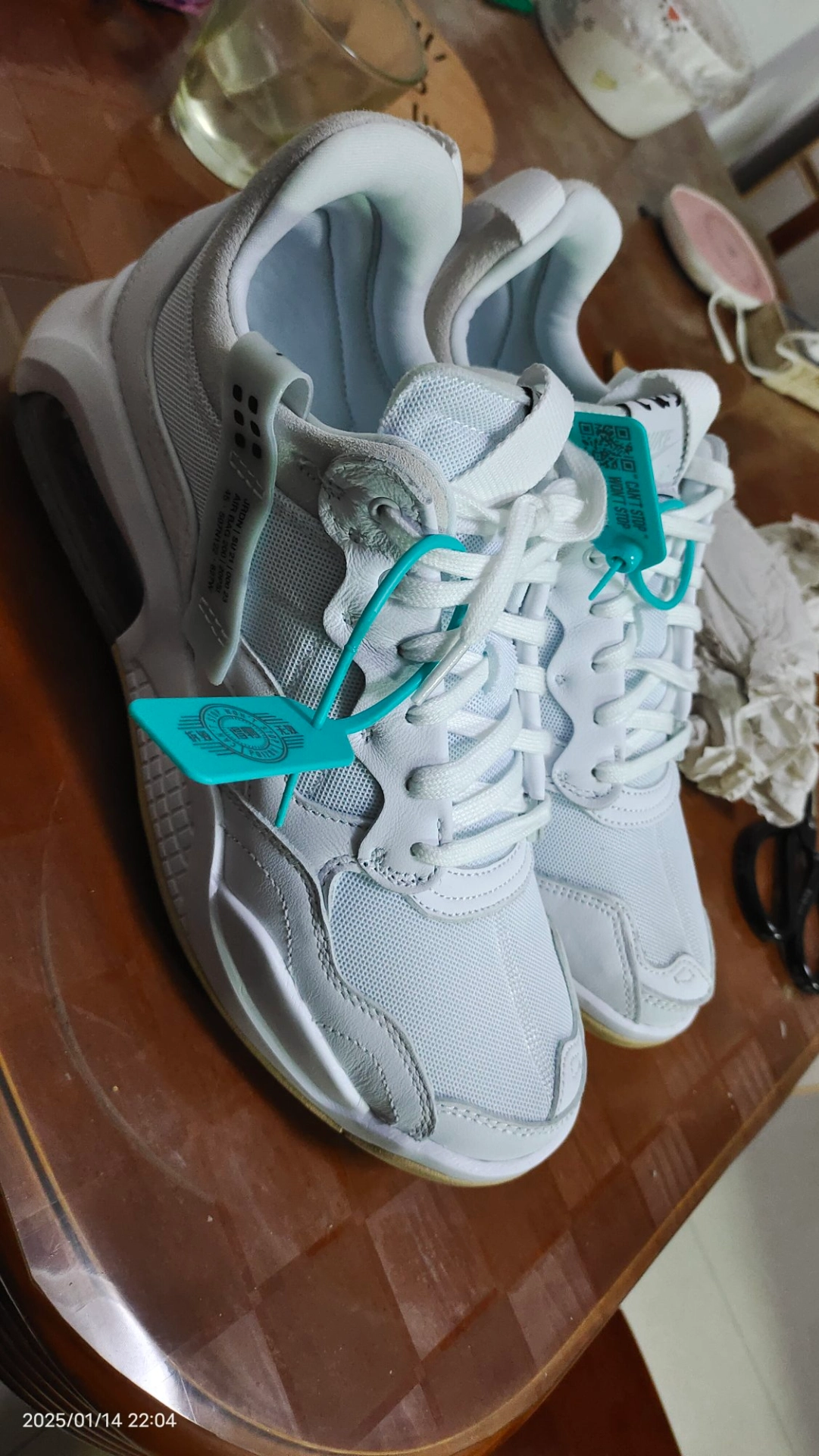 custom review-Джордан MA2 Slip-resistant Abrasion-resistant Low-top Air cushion Беговые кроссовки Мужские Белый Синий