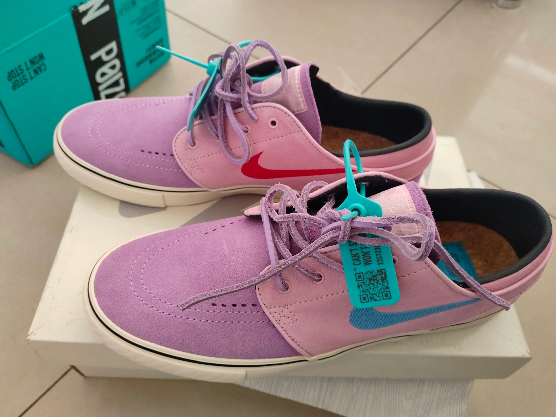 custom review-Nike SB Stefan Janoski Slip-on Resistant Low Top Скейтборд Кроссовки Унисекс Фиолетовый