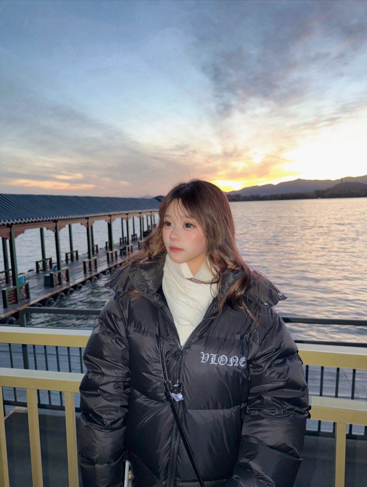 custom review-VLONE Пуховик Зимний Унисекс Черный Белый