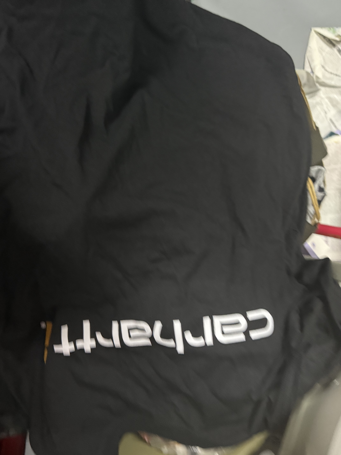 custom review-Carhartt K195 Свободный крой Тяжелая Короткая рукавная футболка с графическим логотипом Унисекс Черная