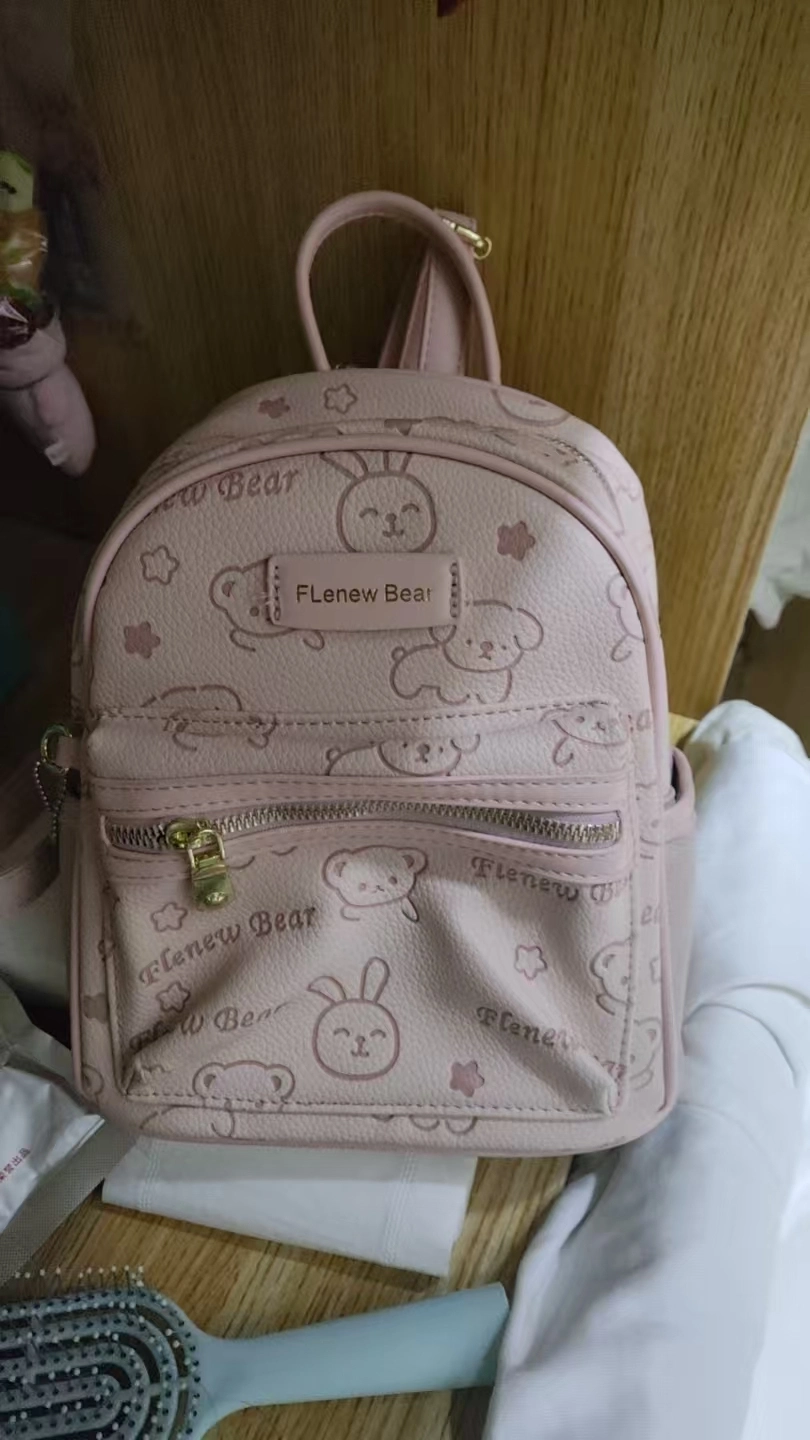 custom review-JANE KLAIN Рюкзак из синтетической кожи стандартный женский цвет экрю розовый черный