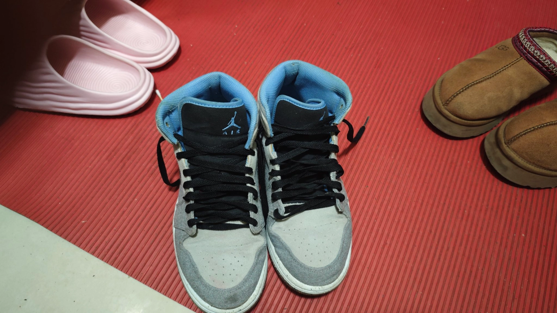 custom review-Jordan Air Jordan 1 MID SE 'Crater' MID Топ Винтажные баскетбольные кроссовки Мужской Серый черный синий