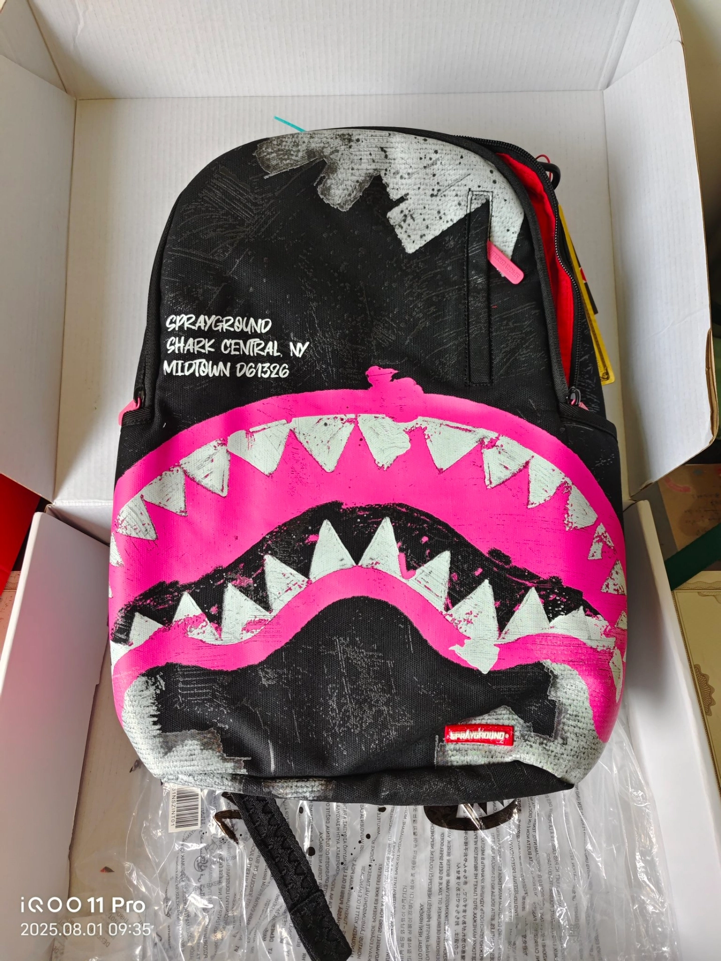 custom review-SPRAYGROUND Хлопок Рюкзак Стандартный Унисекс Черный