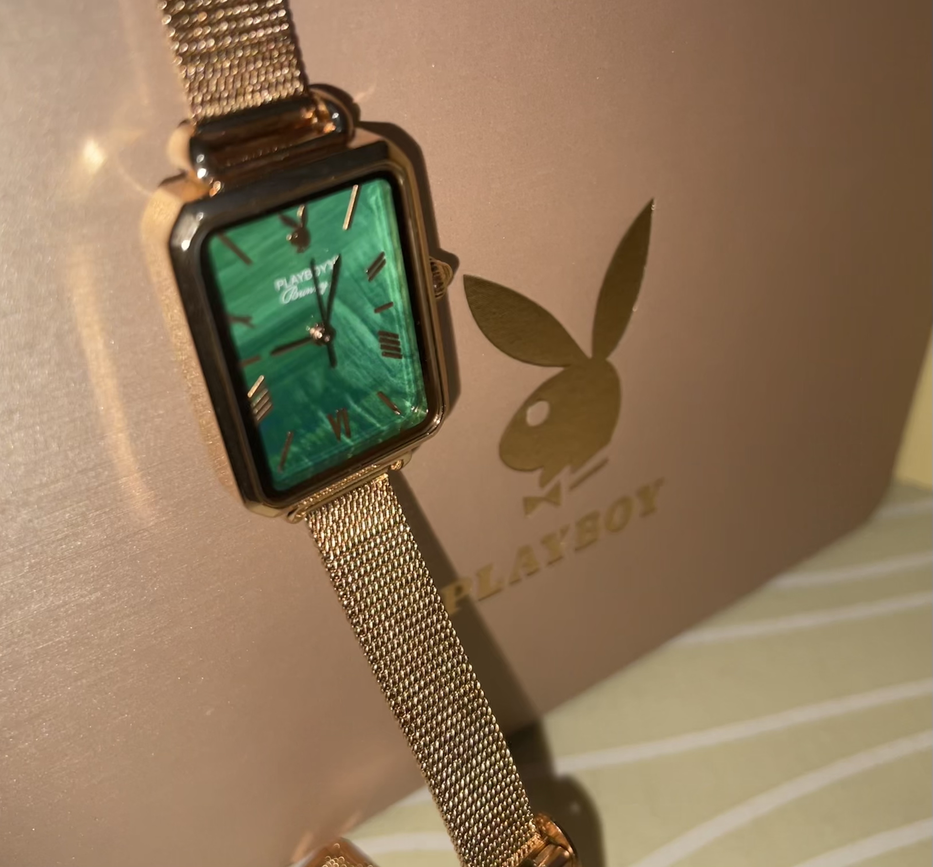 custom review-PLAYBOY Винтаж Элегантность Роскошь Женские Часы Кварцевый Механизм Ремешок из Нержавеющей Стали Часы для Женщин