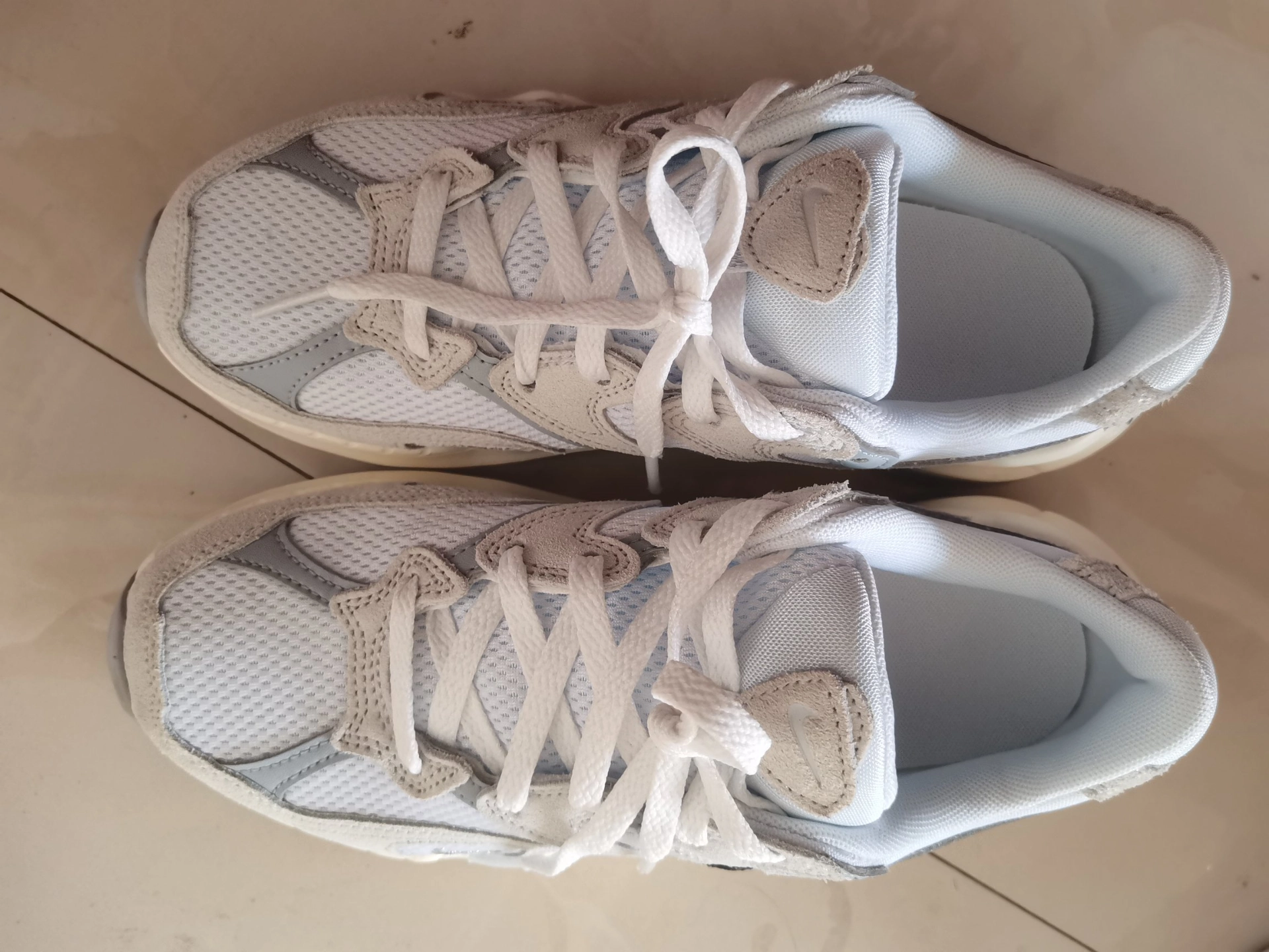 custom review-Nike AL8 Low Топ Casual Женский Ecru Gray