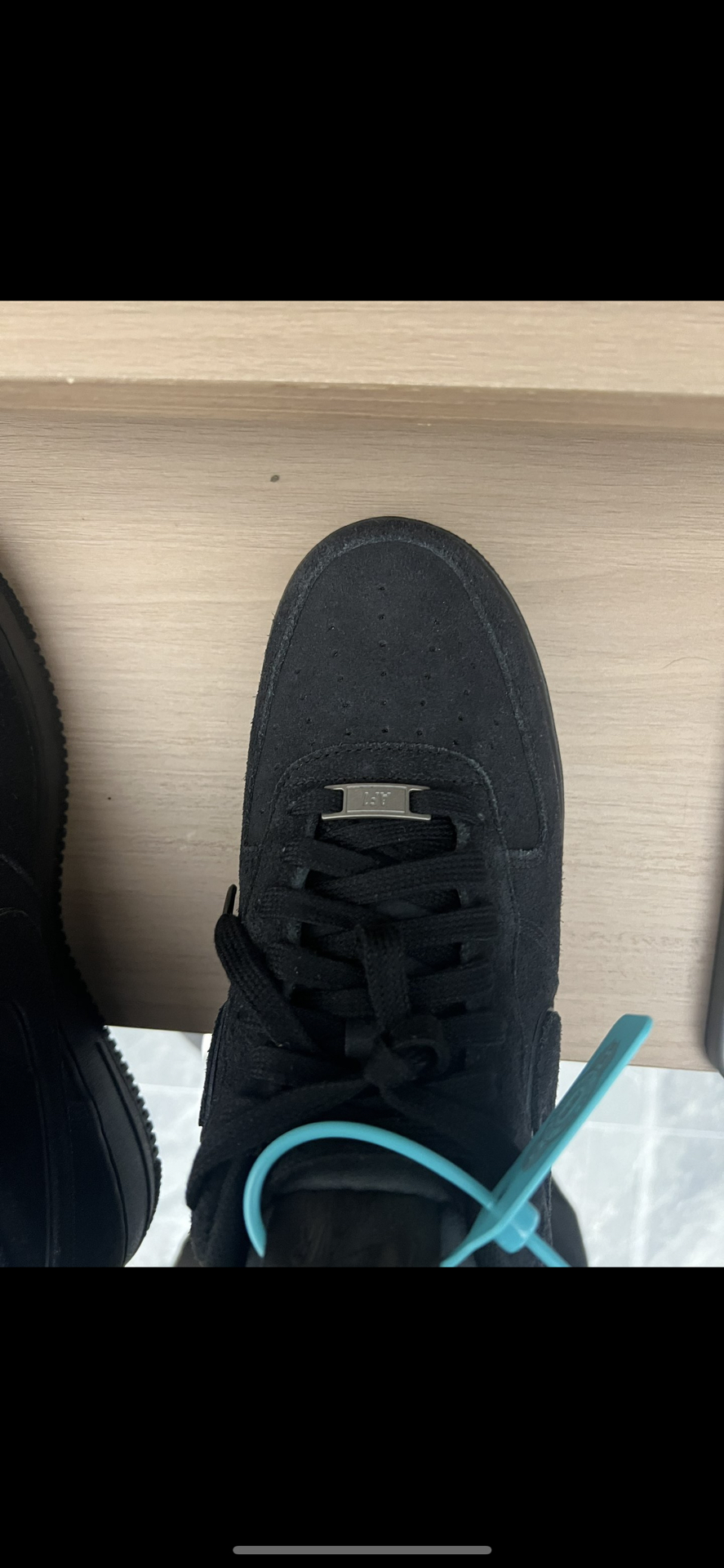 custom review-Nike Air FORCE 1 Slip-on Устойчивый к истиранию Низкий Топ Скейтбординг Кроссовки Унисекс Черный