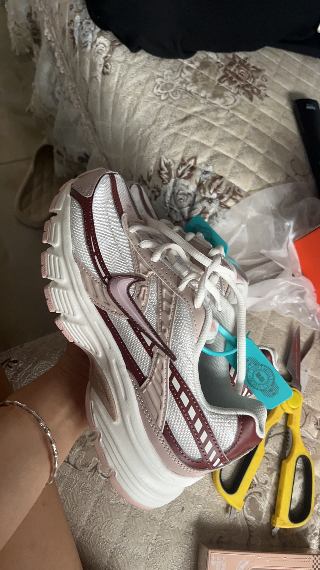 custom review-Nike Initiator Support Low Top Беговые кроссовки Женские Розовые
