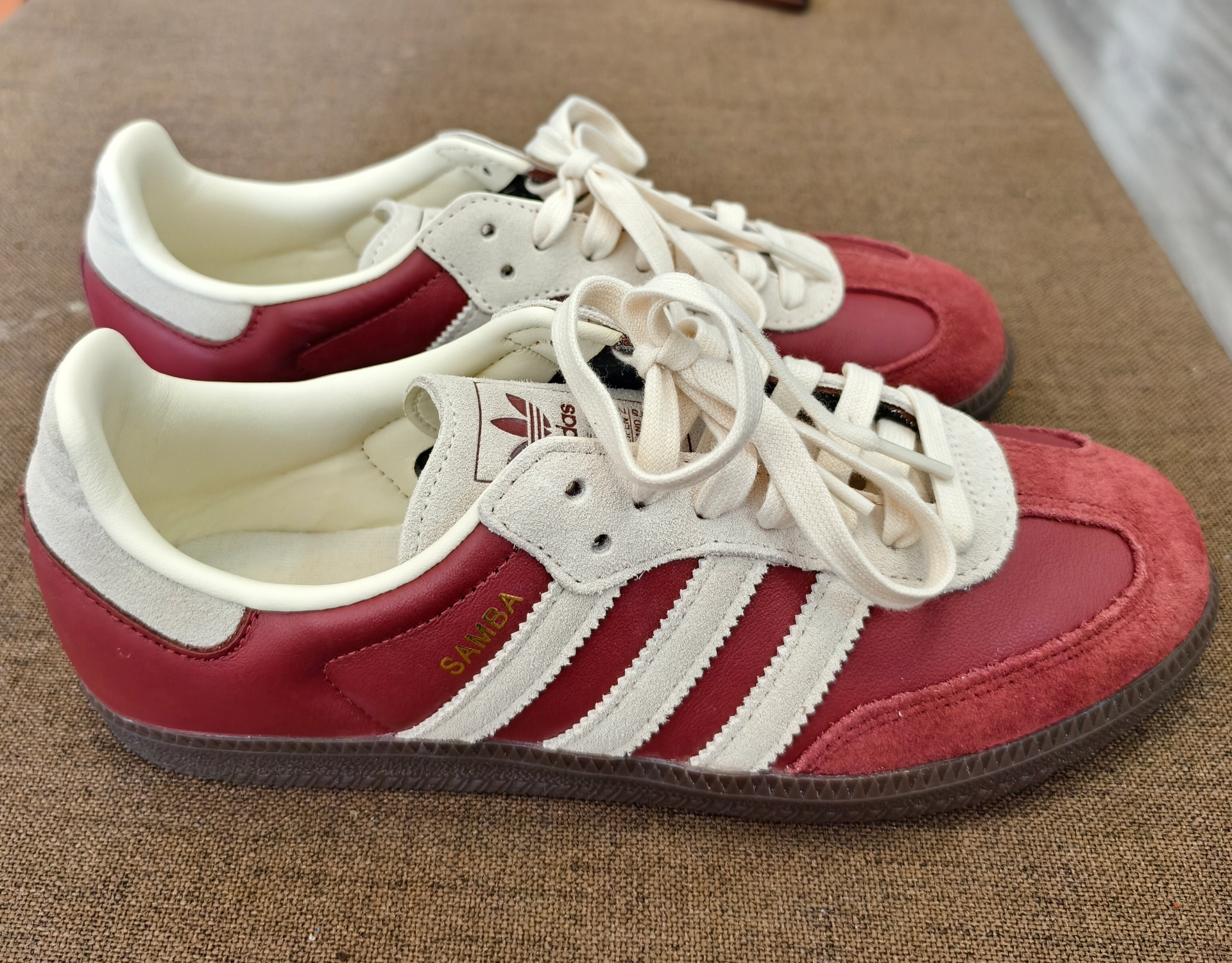 custom review-Adidas Originals SAMBA OG Устойчивые к истиранию низкие скейтборд-кроссовки унисекс красного цвета