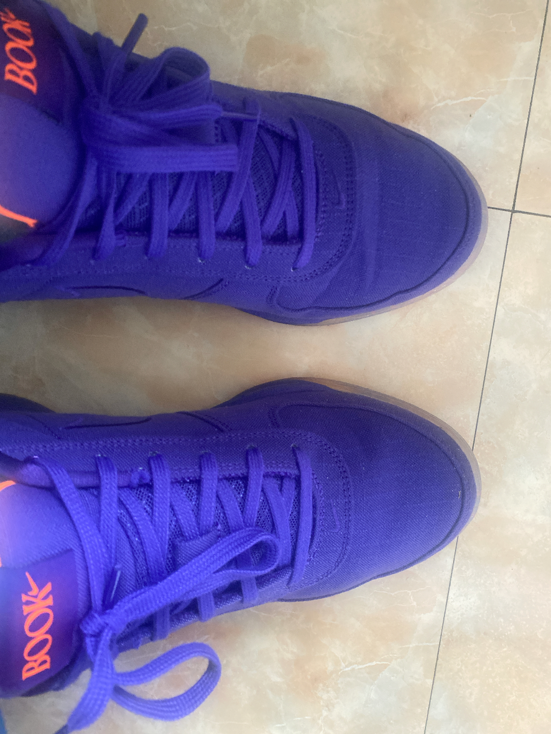 custom review-Nike Book 1 Slip Resistant Abrasion Resistant Low Топ Баскетбольные кроссовки Унисекс Фиолетовый