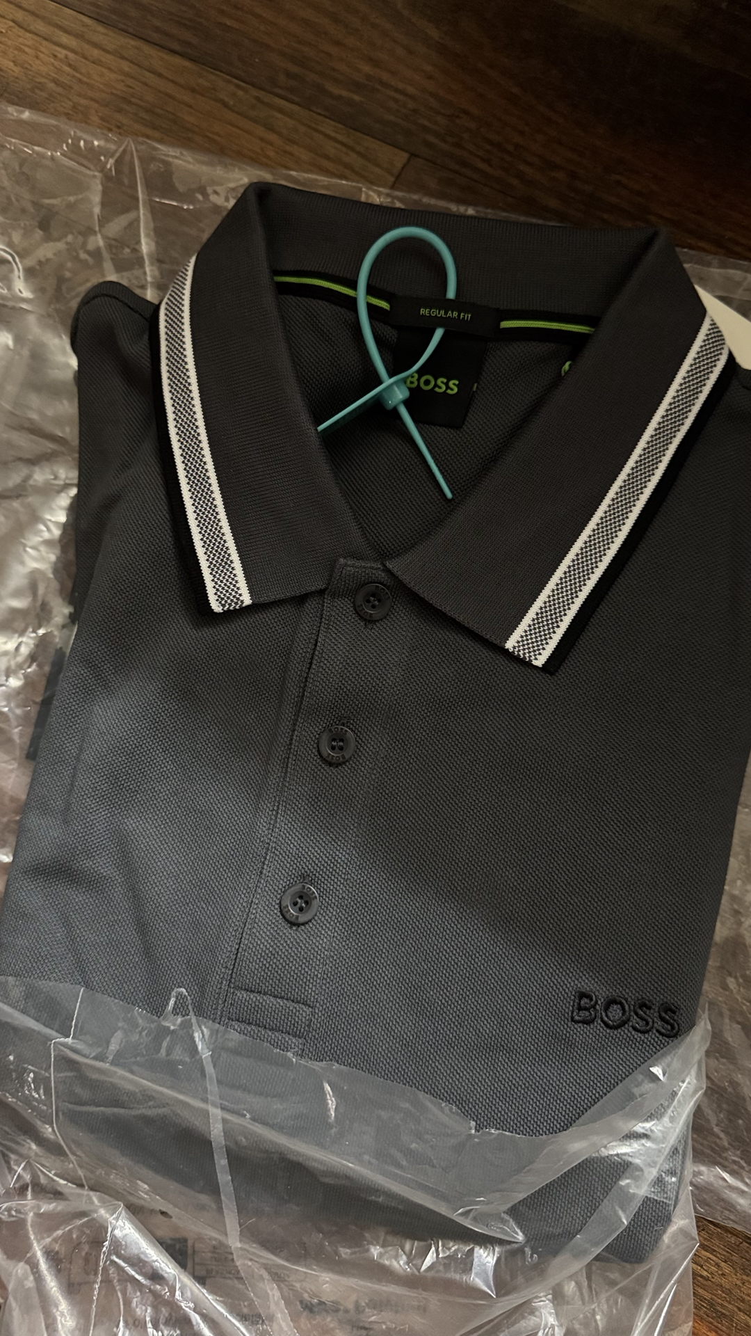 custom review-Hugo Boss Поло Мужское Темно-Серое