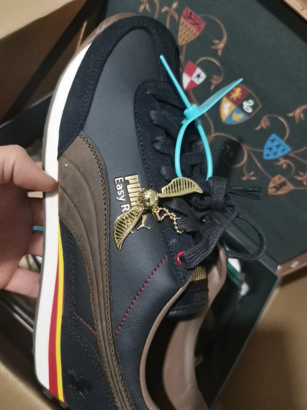 custom review-Гарри Поттер X PUMA Easy Rider Износостойкий Низкий Топ Повседневная Обувь Унисекс Черный