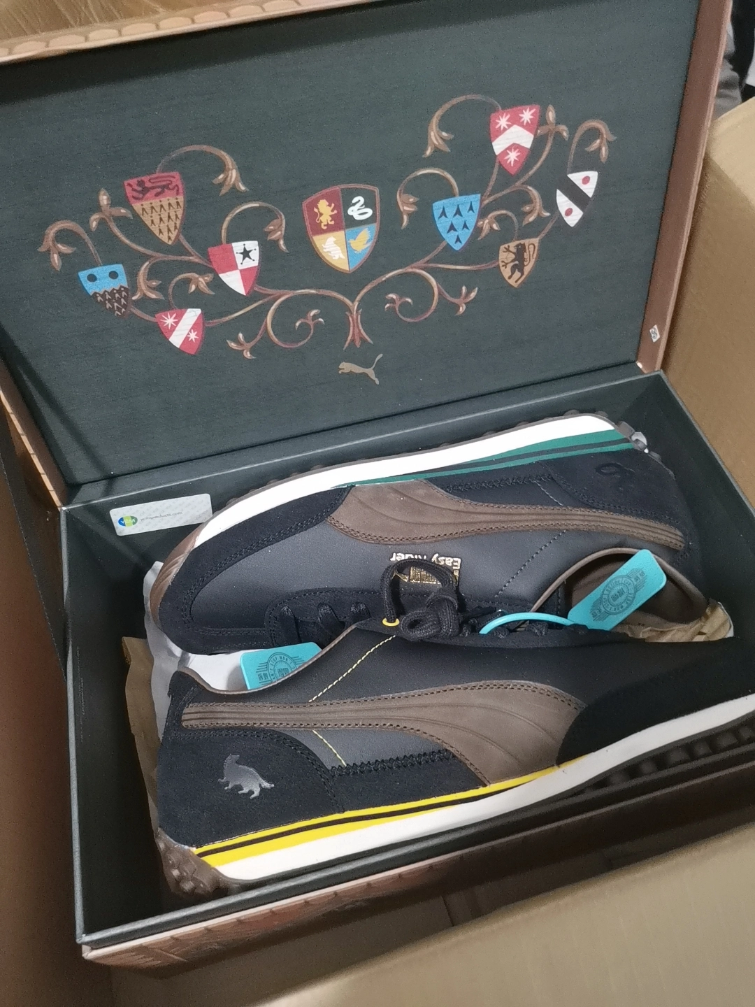 custom review-Гарри Поттер X PUMA Easy Rider Износостойкий Низкий Топ Повседневная Обувь Унисекс Черный