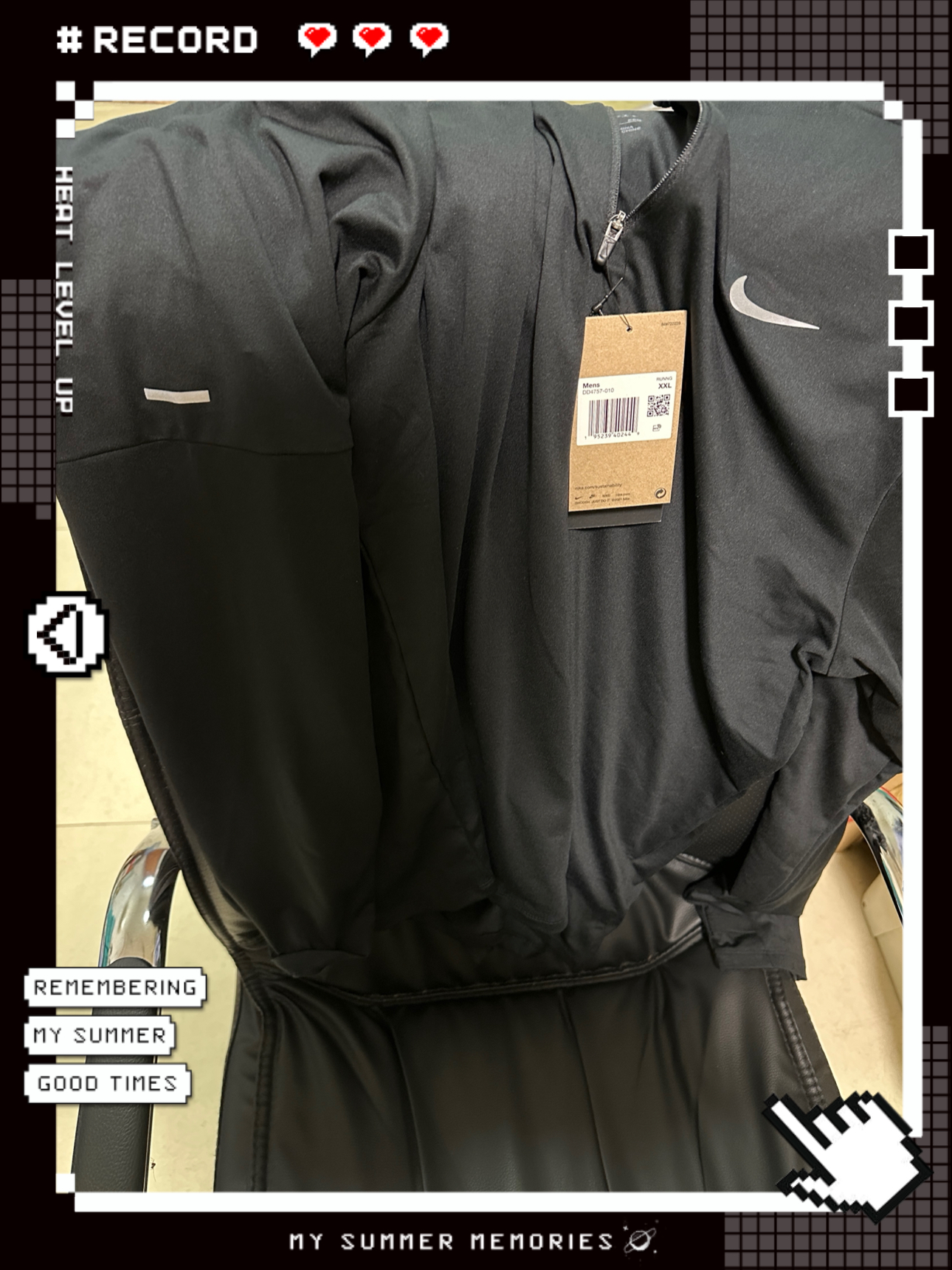 custom review-Nike Мужские черные футболки