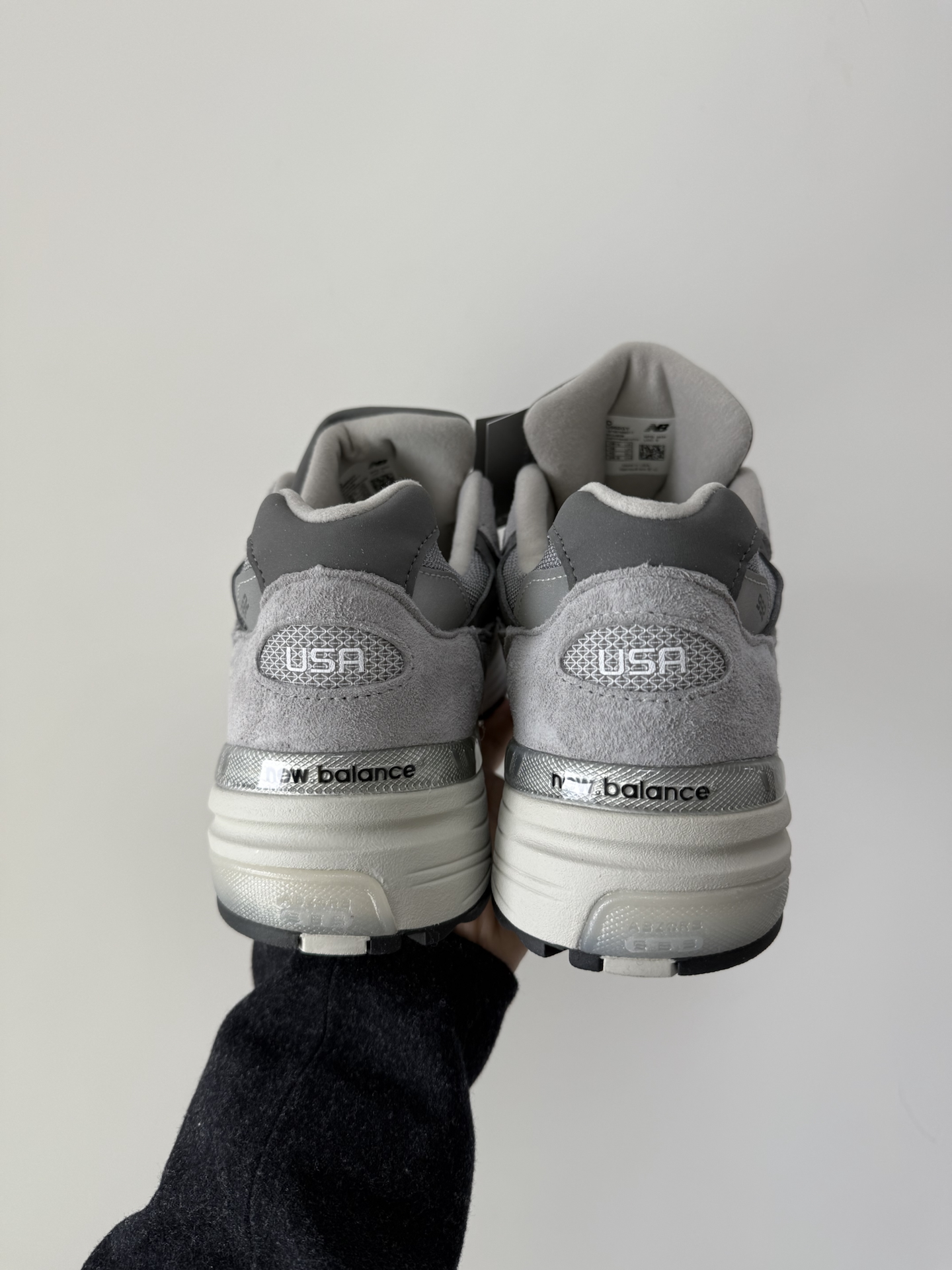 custom review-New Balance NB 992 Амортизация Износостойкий Низкий Топ Беговые кроссовки Унисекс Серый