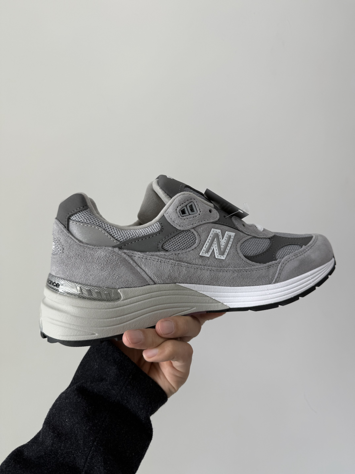 custom review-New Balance NB 992 Амортизация Износостойкий Низкий Топ Беговые кроссовки Унисекс Серый