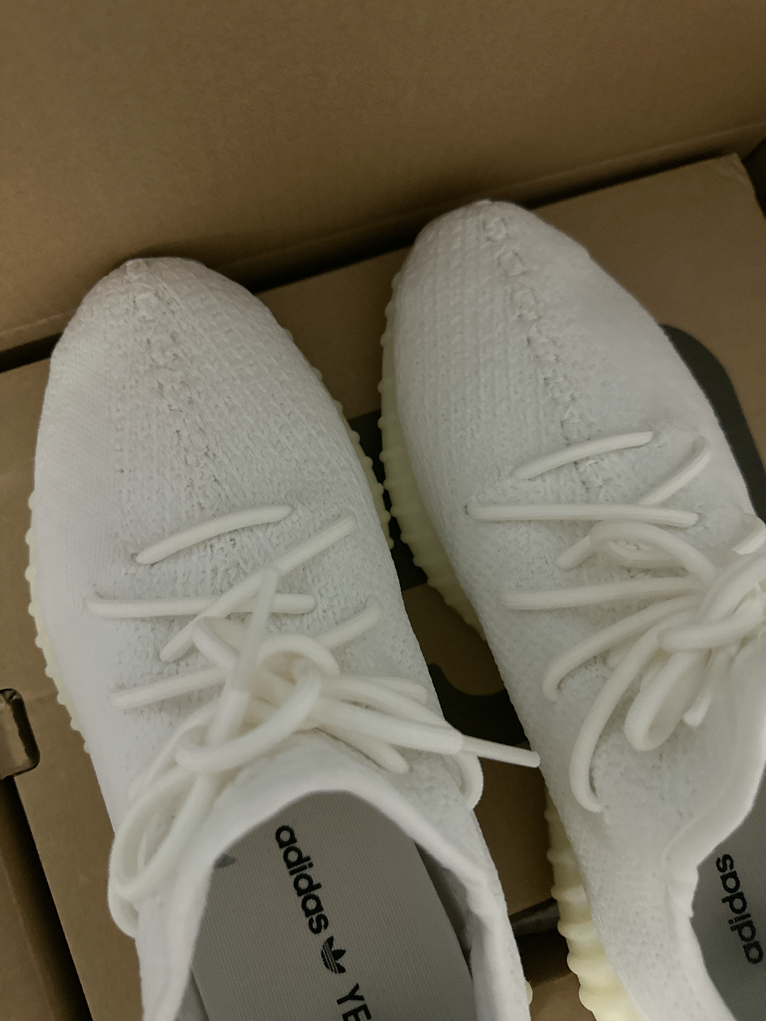 custom review-Adidas Originals Yeezy Boost 350 V2 Ice Cream 'Triple White' Низкий топ Повседневная обувь Унисекс Белый