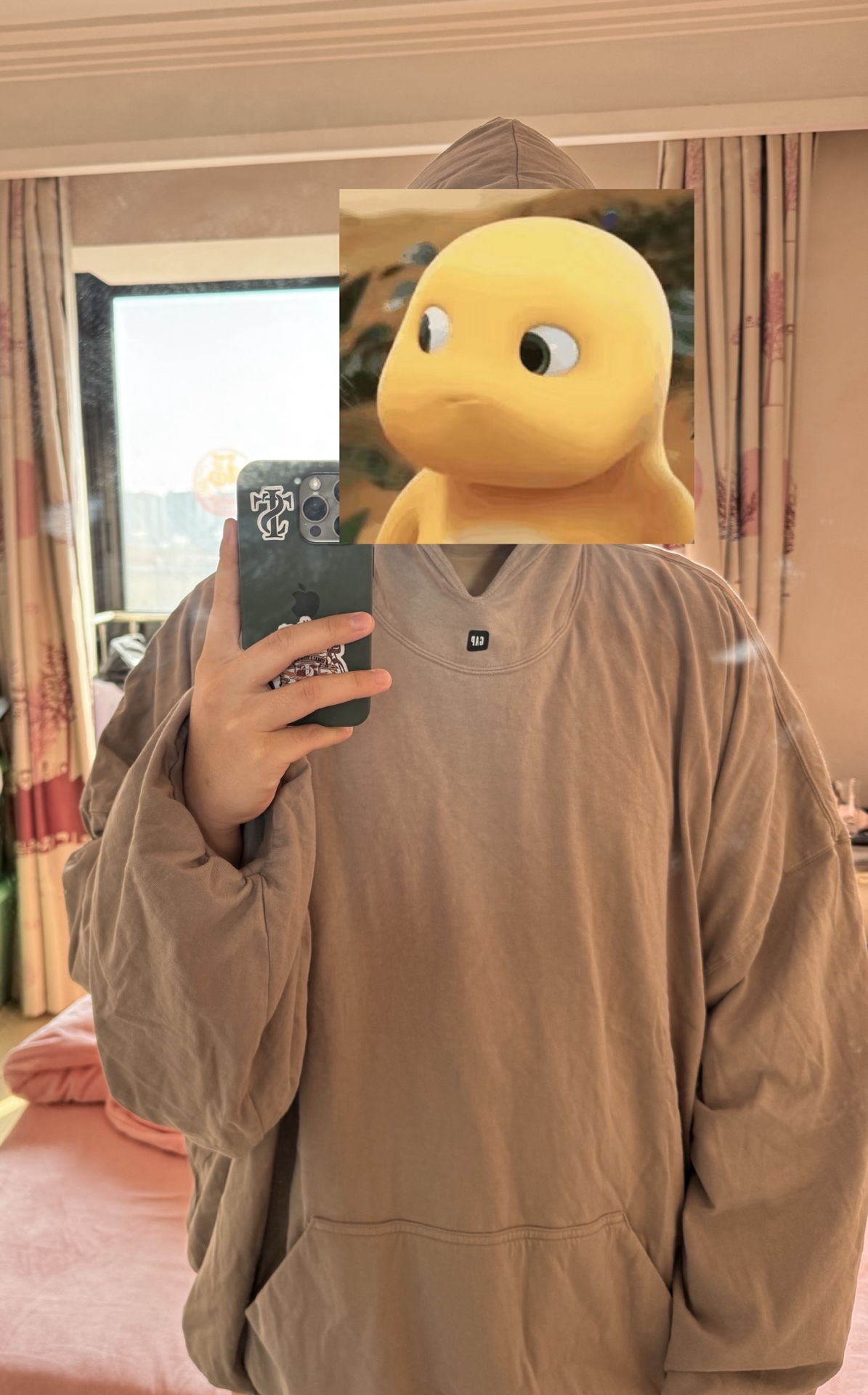 custom review-YEEZY x Gap X Balenciaga Свитшот Мужской Темно-бежевый