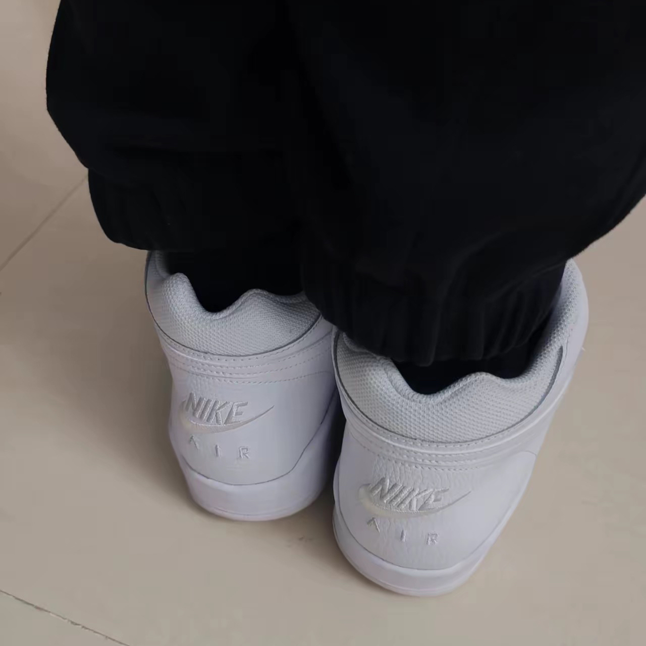 custom review-Nike Flight Legacy MID Топ Винтажные баскетбольные кроссовки Унисекс Белый