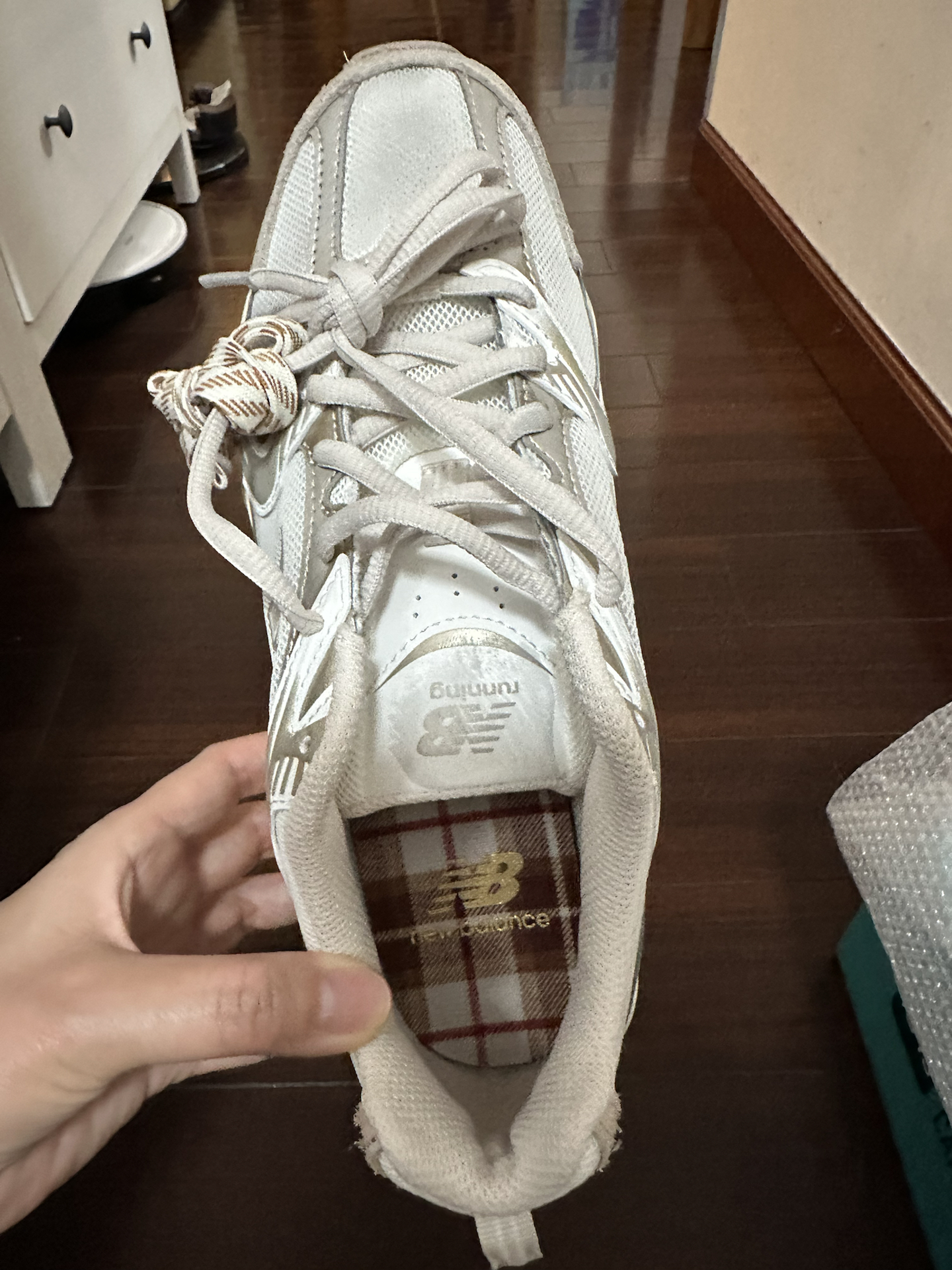 custom review-New Balance NB 530 Устойчивый к истиранию MID Топ Толстая подошва Кроссовки Унисекс Белый Серый