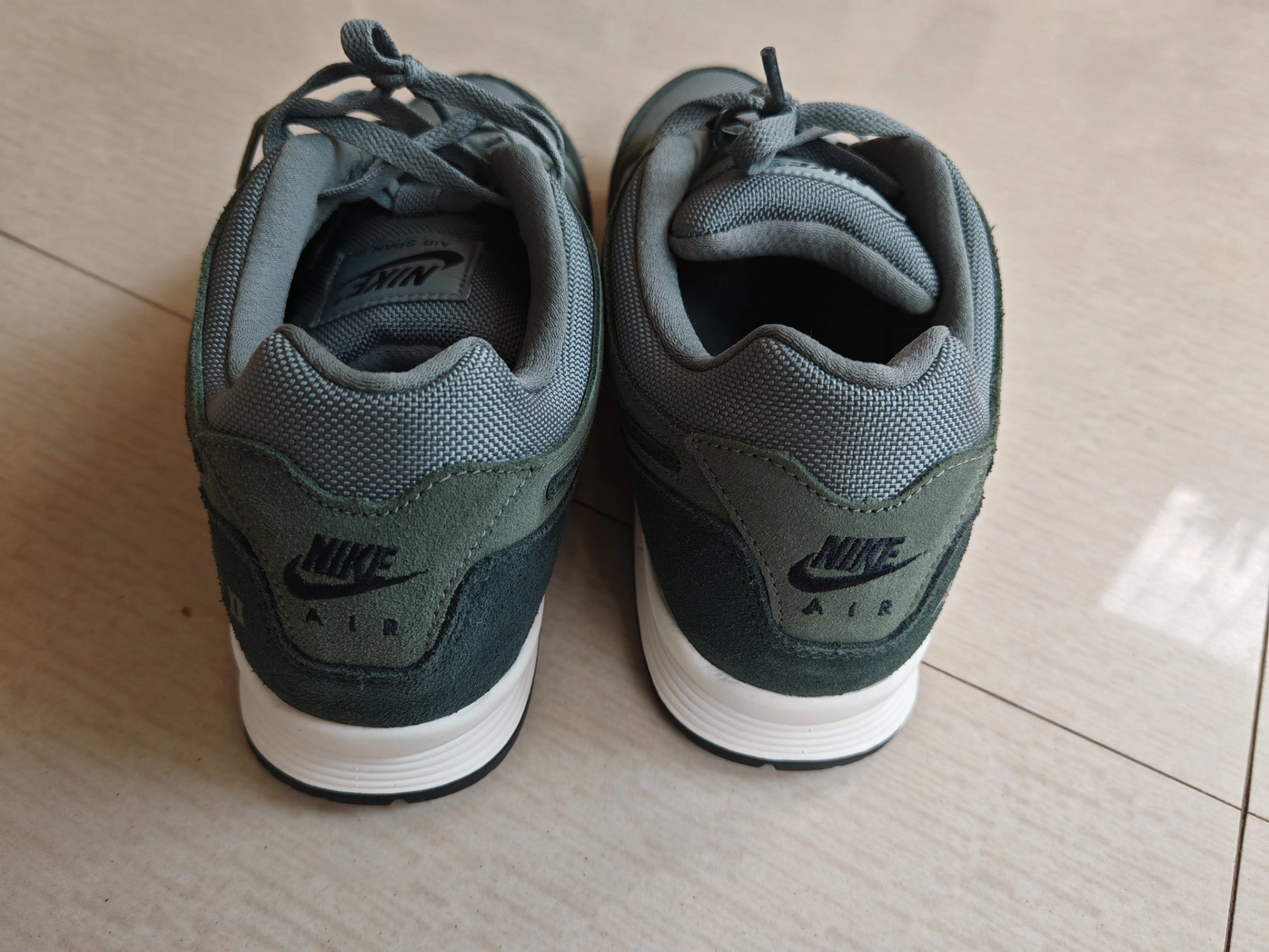 custom review-Nike Air Span 2 Амортизация Легкий Низкий Топ Casual Мужской Серый Зеленый