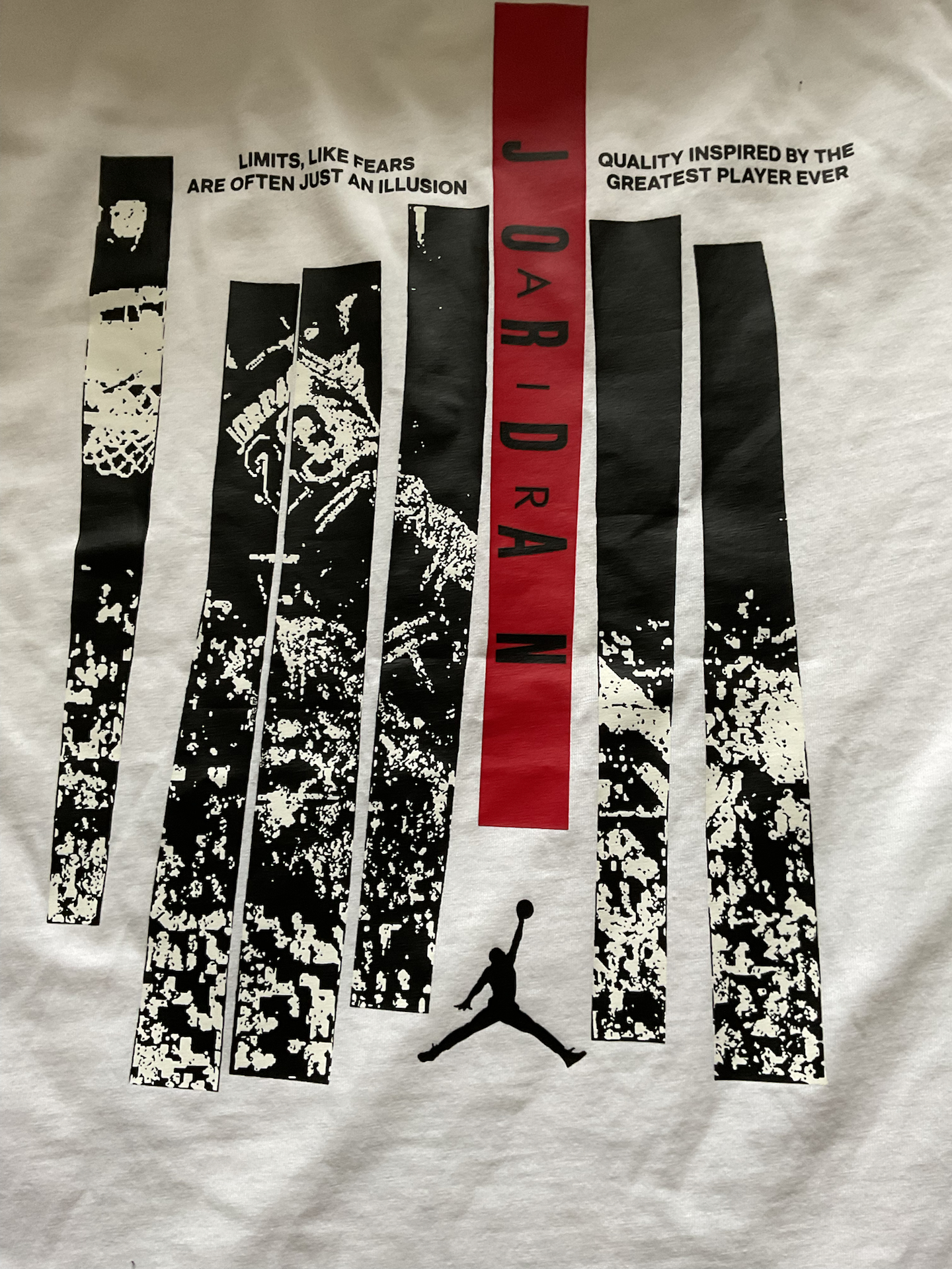 custom review-Джордан T Рубашка Мужская Белая Спортивная Красная