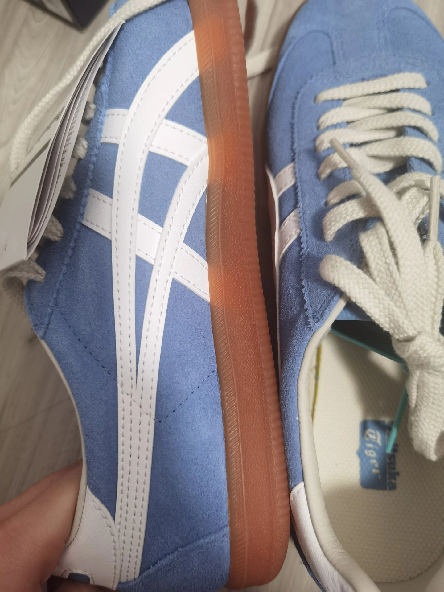 custom review-Onitsuka Tiger Tokuten Slip-Resistant Ударостойкие Низкие Кеды для Скейтбординга Унисекс Синие Белые