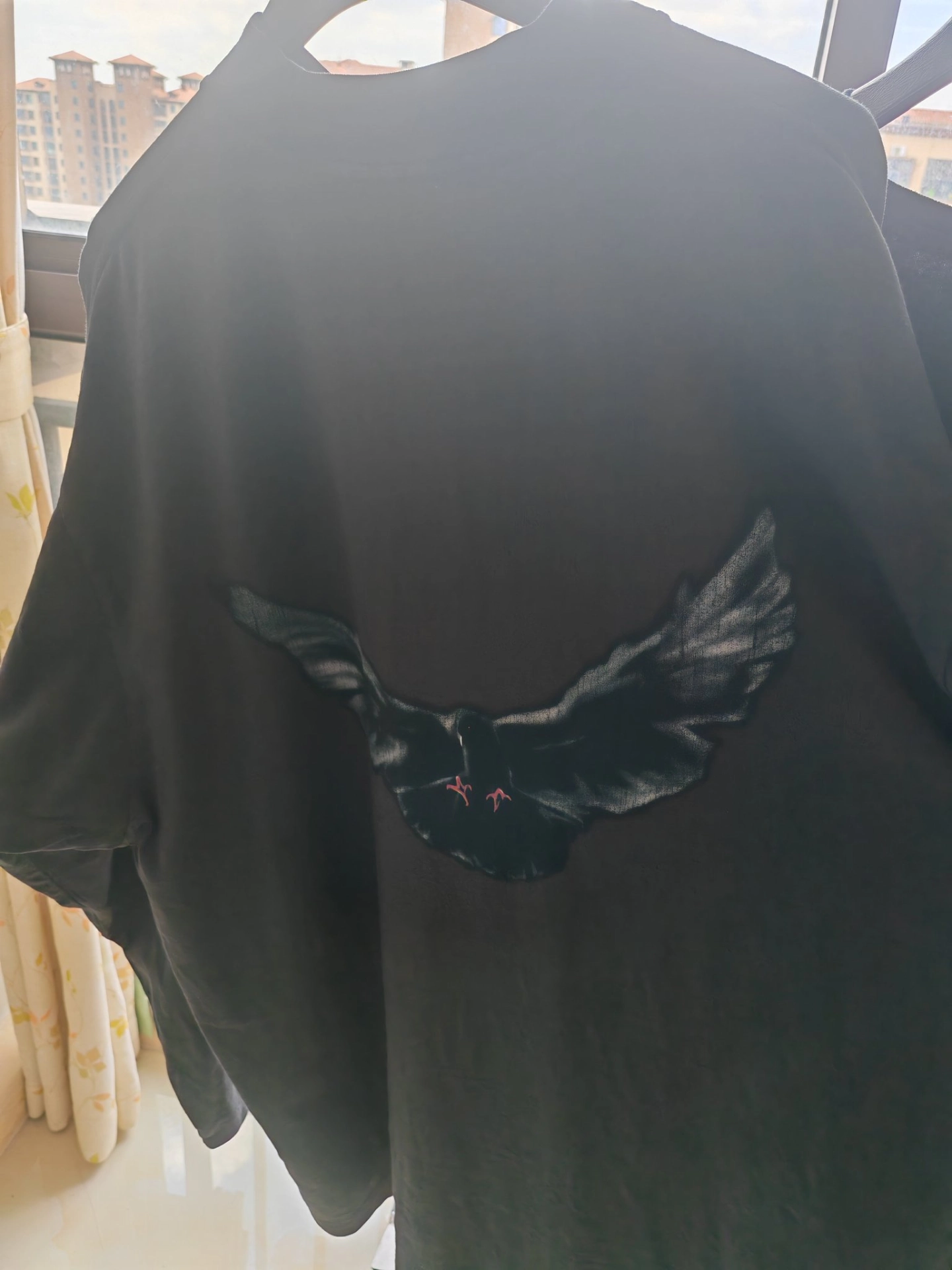 custom review-YEEZY x Gap X Balenciaga Dove Длинный рукав Т-рубашка Унисекс Черный