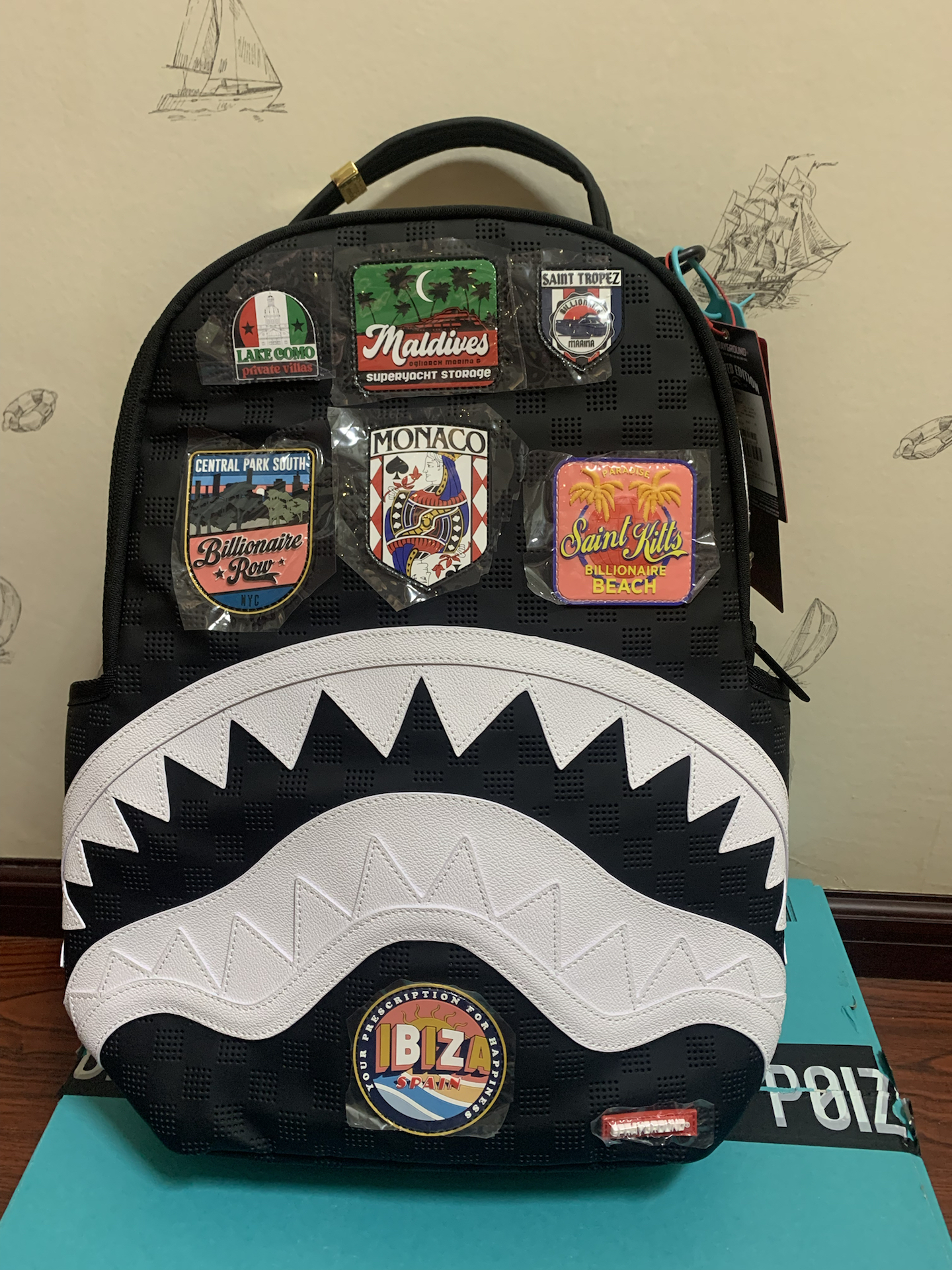 custom review-SPRAYGROUND Рюкзак из ПВХ большой унисекс черный