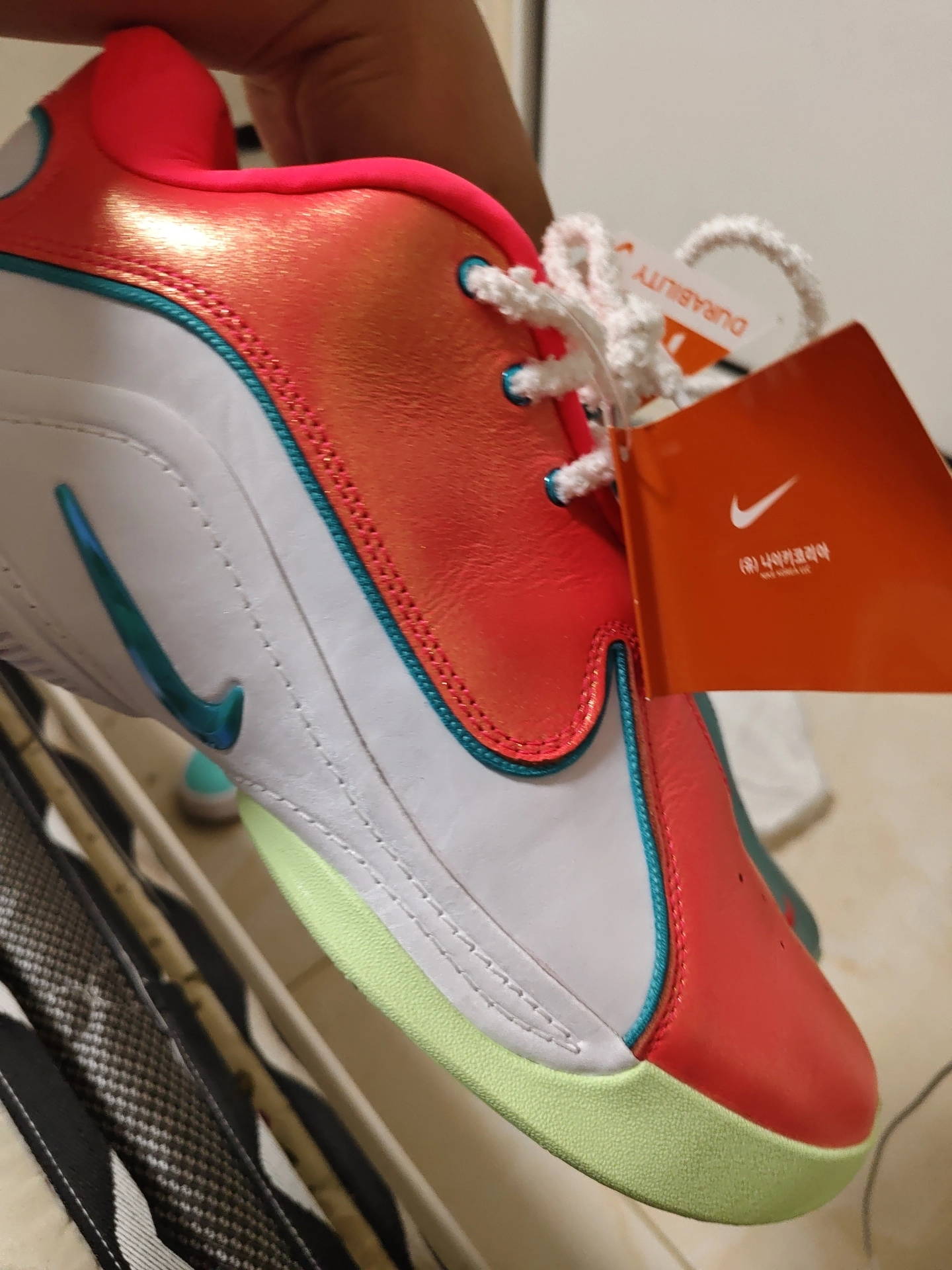 custom review-Nike LeBron 22 Амортизаторы Slip-resistant устойчивые к истиранию Низкий топ Баскетбольные кроссовки Мужские Зеленый Белый Красный