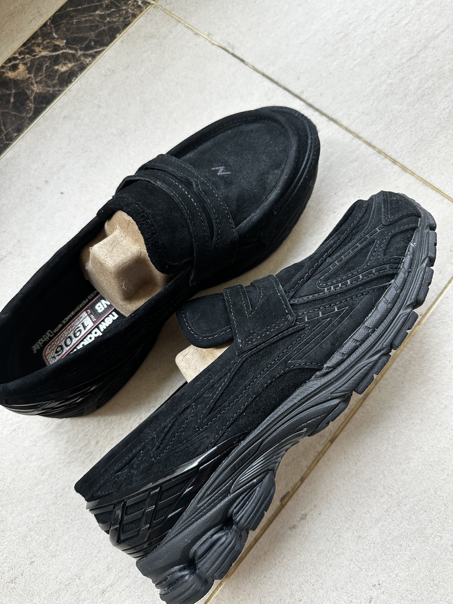 custom review-New Balance 1906L Slip On Аbrasion Resistant Поддержка Баланс Impact Resistant Низкий Топ Casual Унисекс Черный